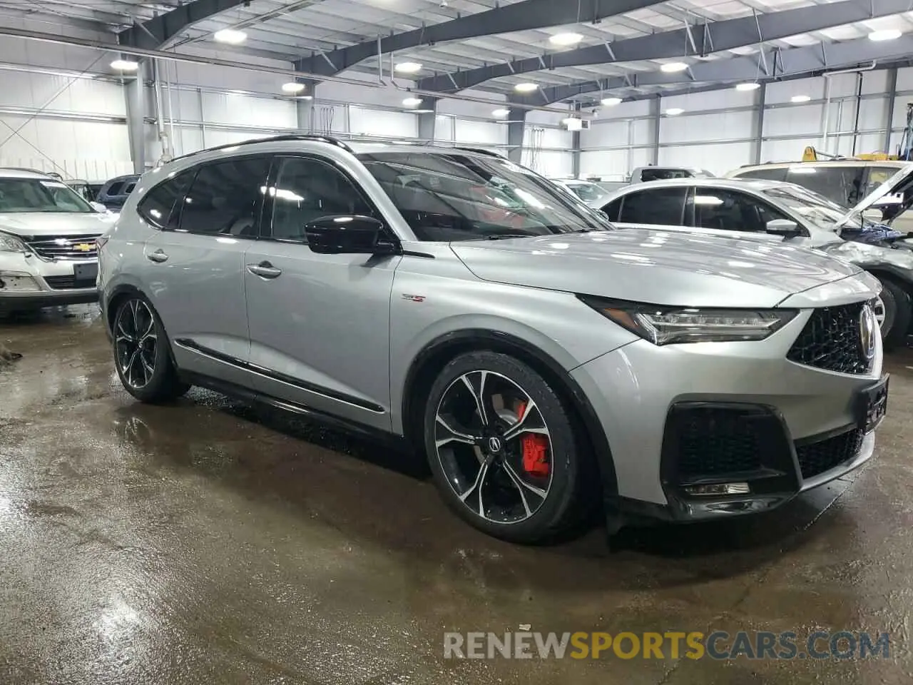 4 fotografías del automóvil dañado 5J8YD8H86SL001026 ACURA MDX TYPE S 2025