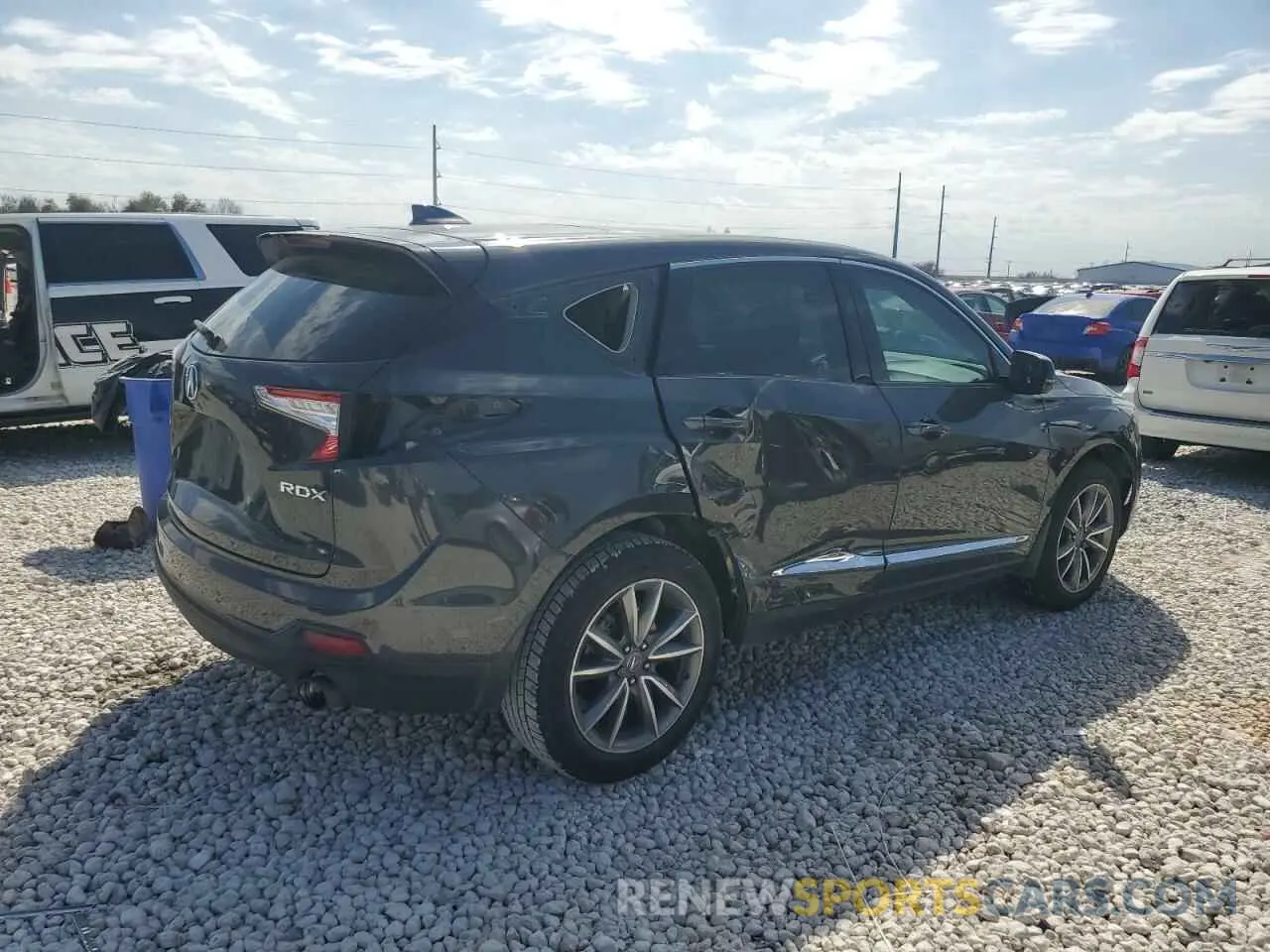 3 fotografías del automóvil dañado 5J8TC1H56KL010321 ACURA RDX 2019