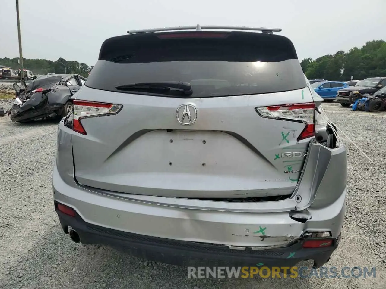 6 fotografías del automóvil dañado 5J8TC2H54LL002158 ACURA RDX 2020