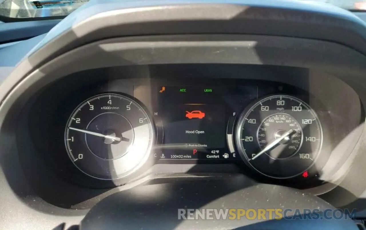9 fotografías del automóvil dañado 5J8TC2H5XLL021863 ACURA RDX 2020