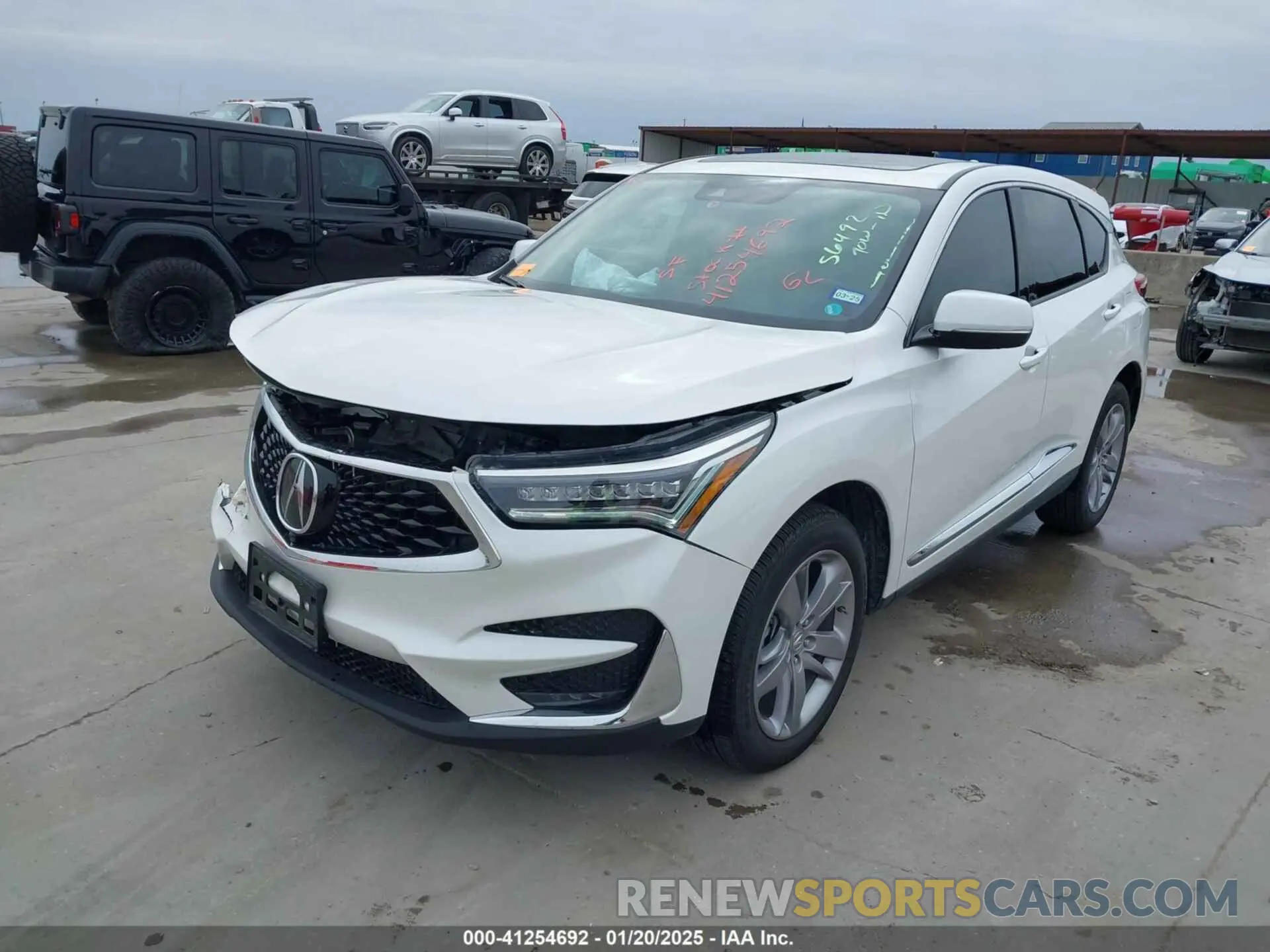2 fotografías del automóvil dañado 5J8TC2H72LL022362 ACURA RDX 2020