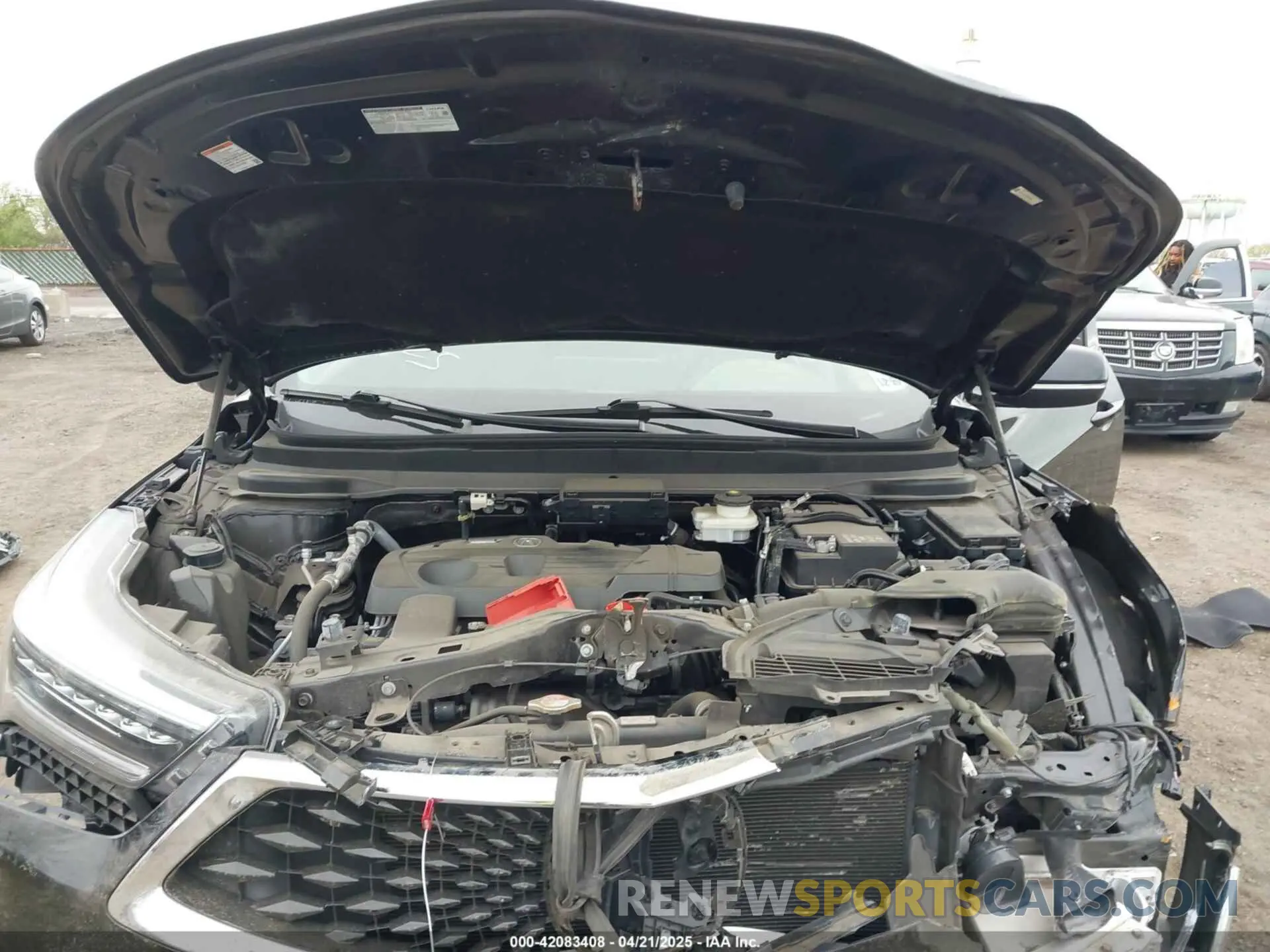 10 fotografías del automóvil dañado 5J8TC1H37ML006506 ACURA RDX 2021