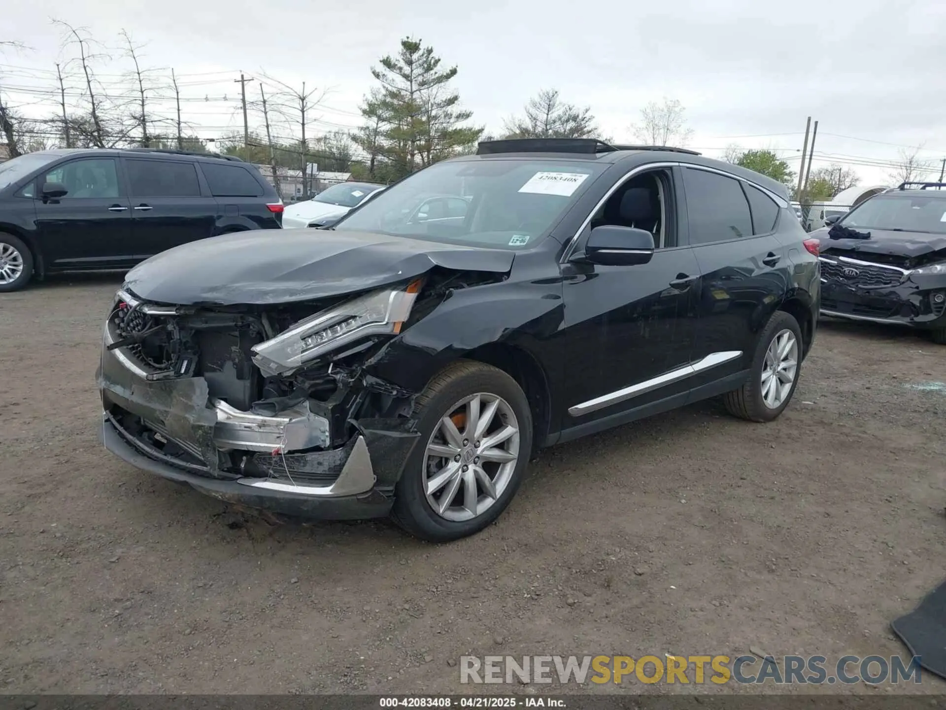 2 fotografías del automóvil dañado 5J8TC1H37ML006506 ACURA RDX 2021