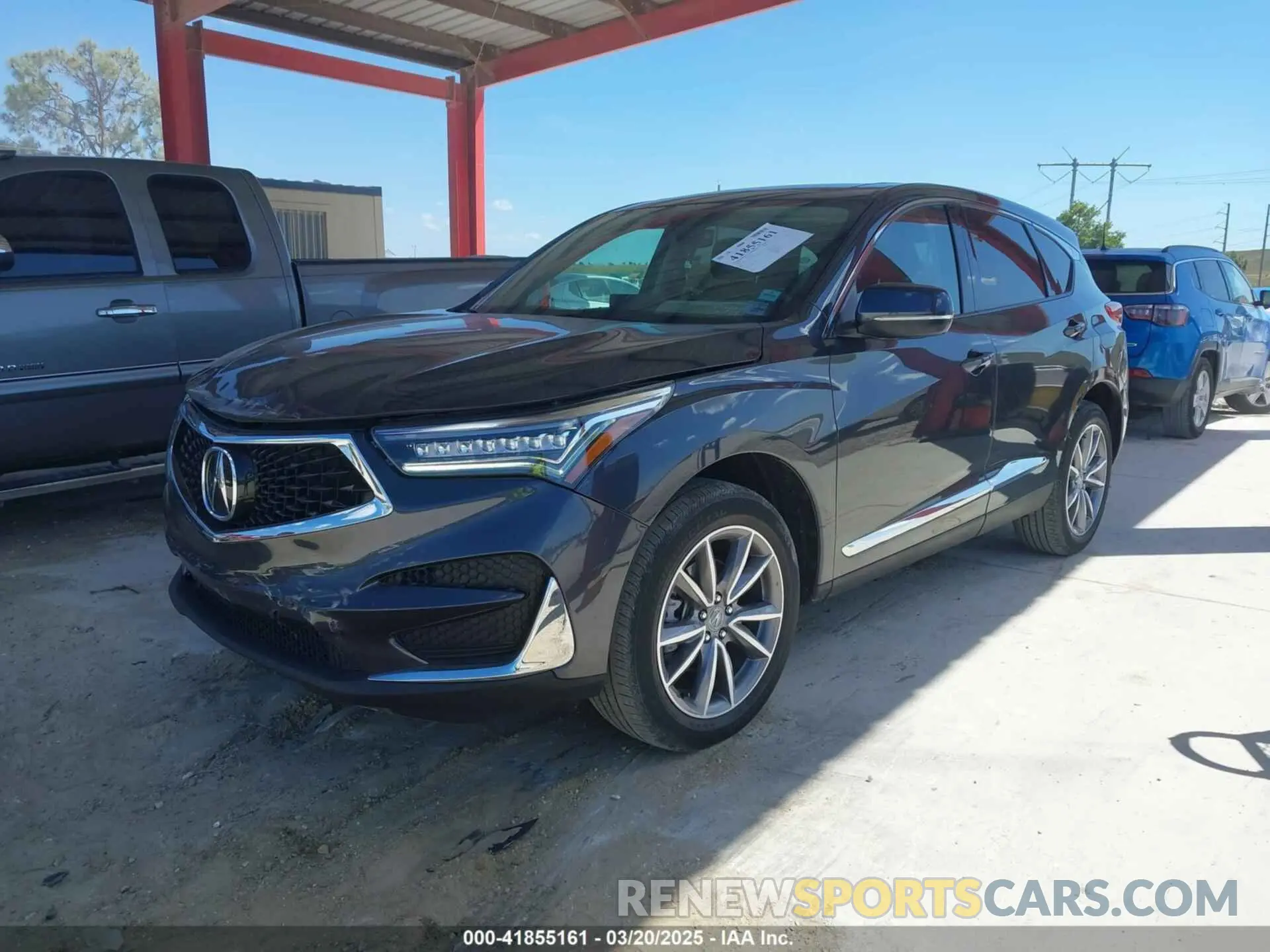 2 fotografías del automóvil dañado 5J8TC1H54ML016041 ACURA RDX 2021