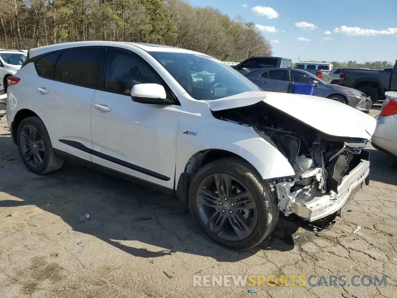 4 fotografías del automóvil dañado 5J8TC1H64ML013276 ACURA RDX 2021