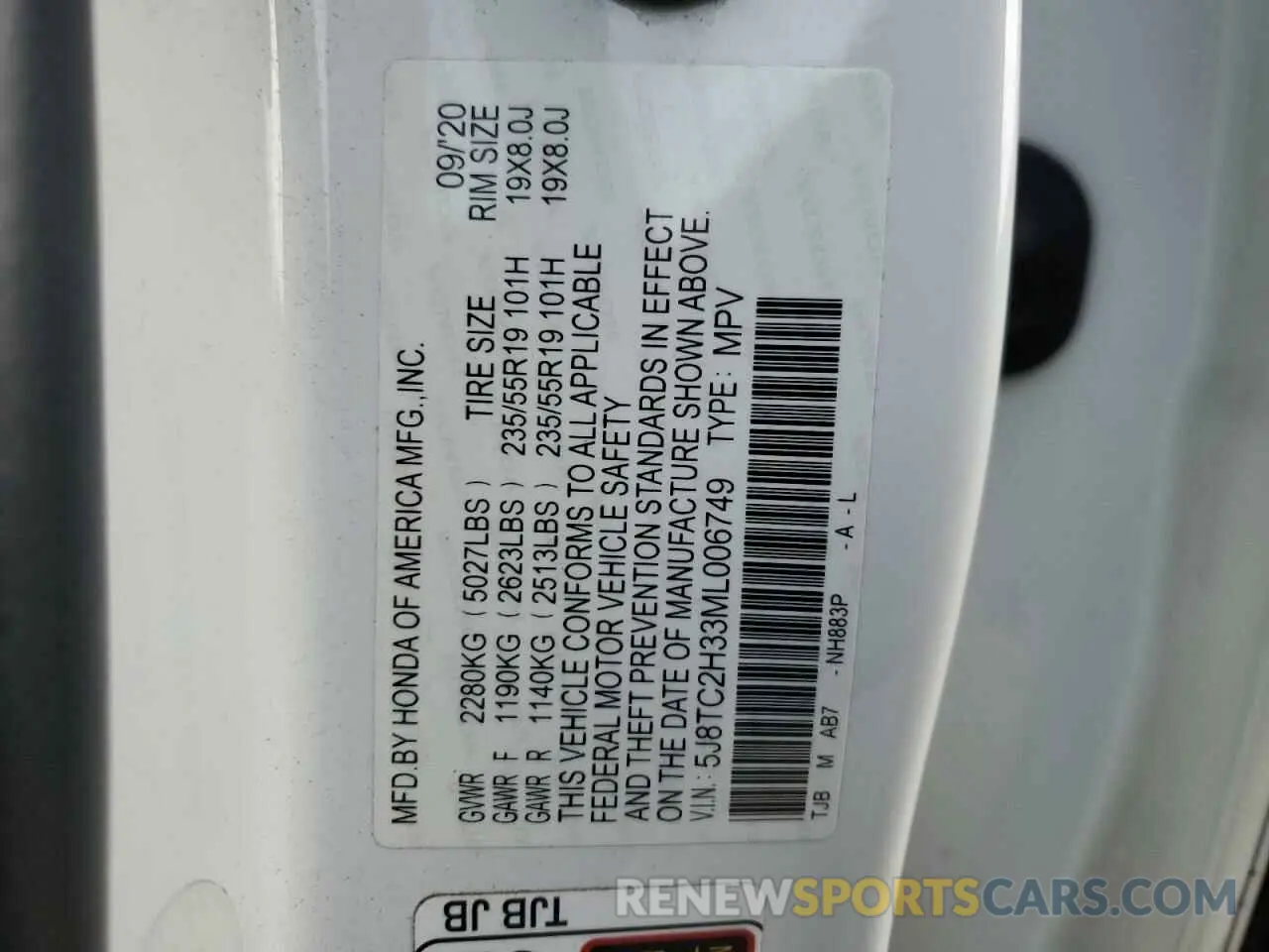 13 fotografías del automóvil dañado 5J8TC2H33ML006749 ACURA RDX 2021