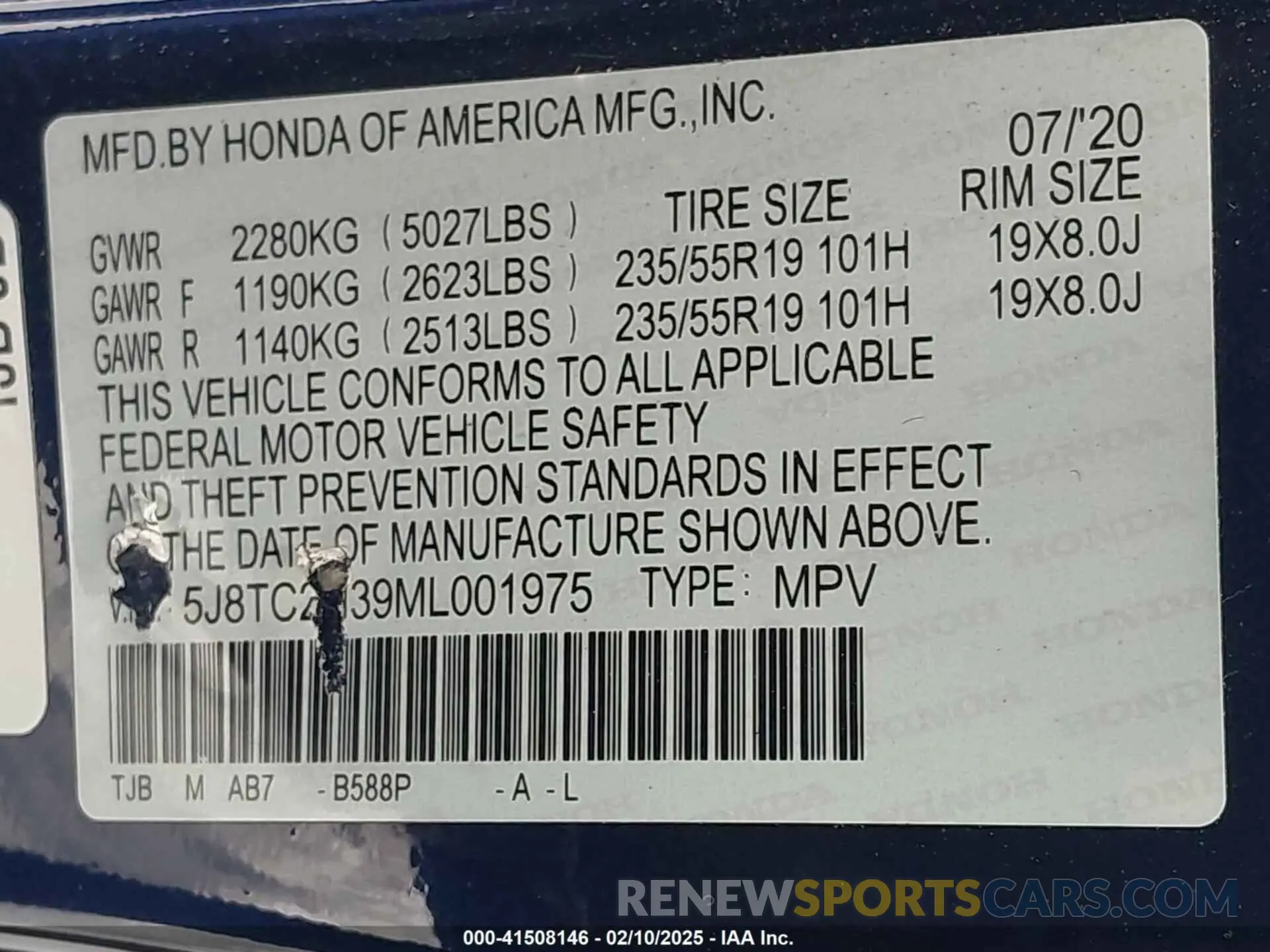 9 fotografías del automóvil dañado 5J8TC2H39ML001975 ACURA RDX 2021