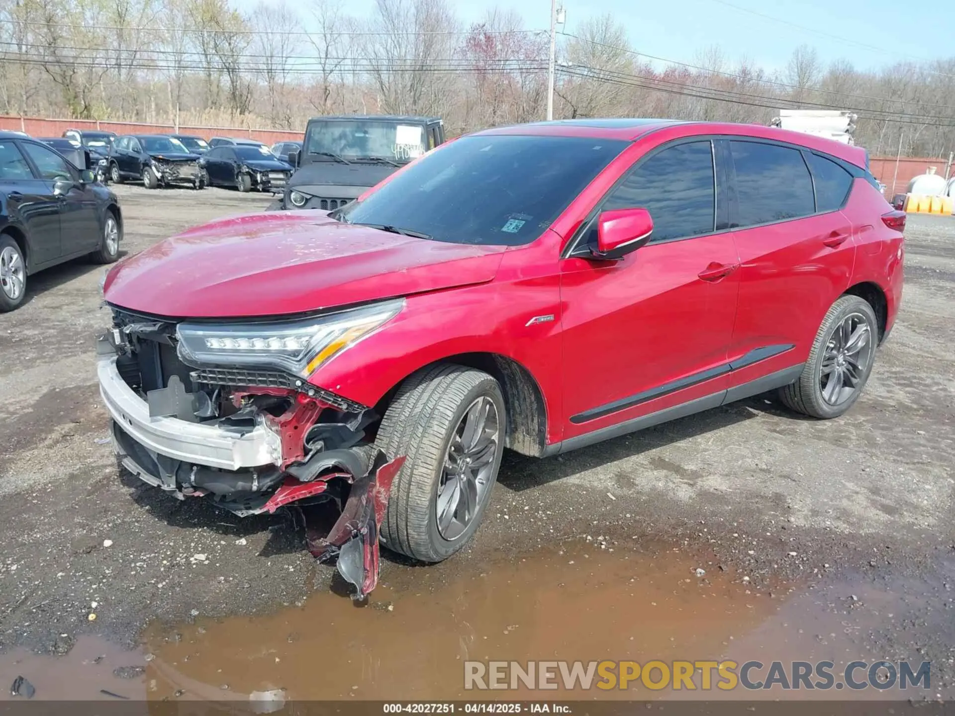 2 fotografías del automóvil dañado 5J8TC2H62ML035346 ACURA RDX 2021