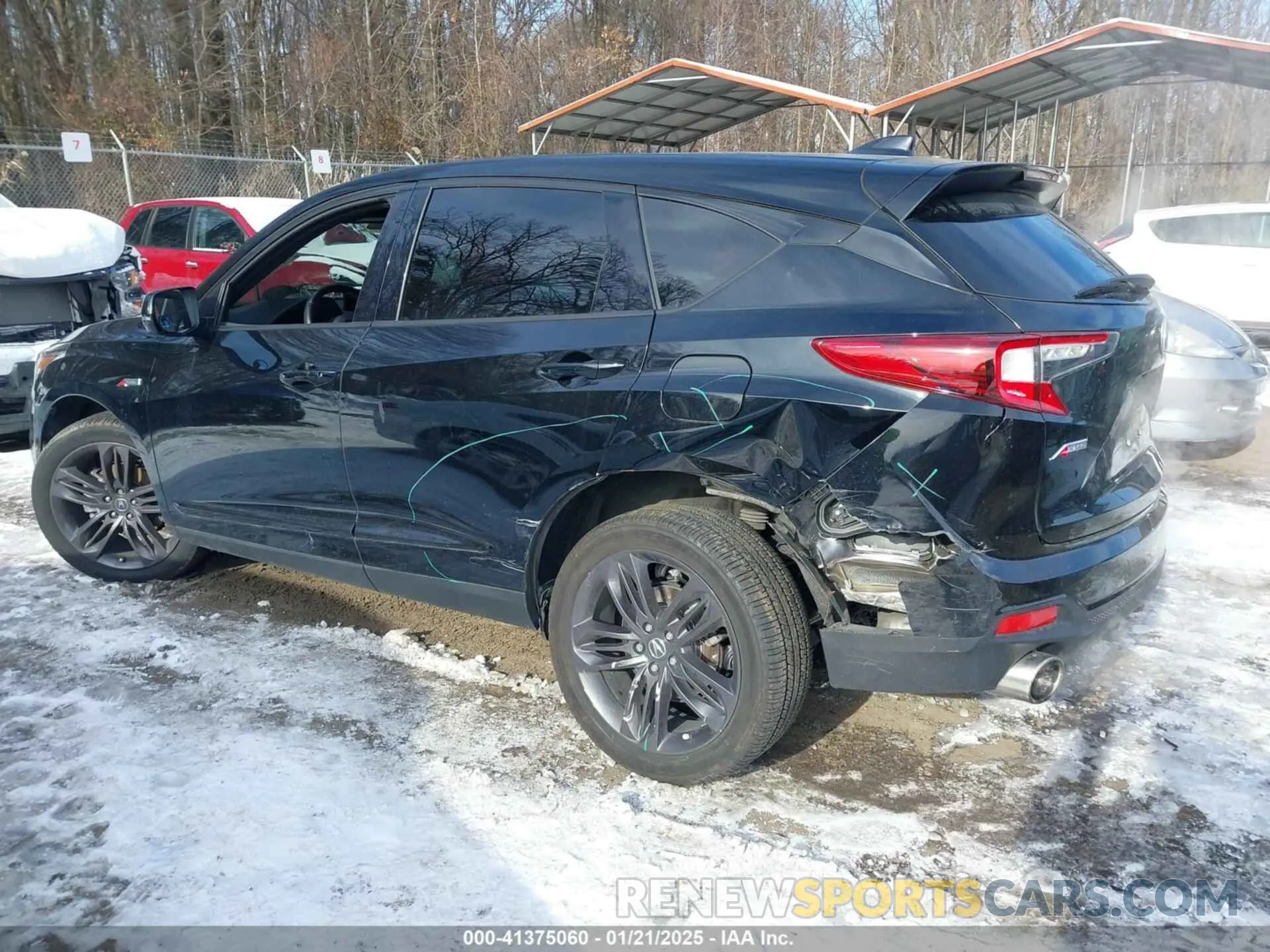 3 fotografías del automóvil dañado 5J8TC2H64ML022078 ACURA RDX 2021