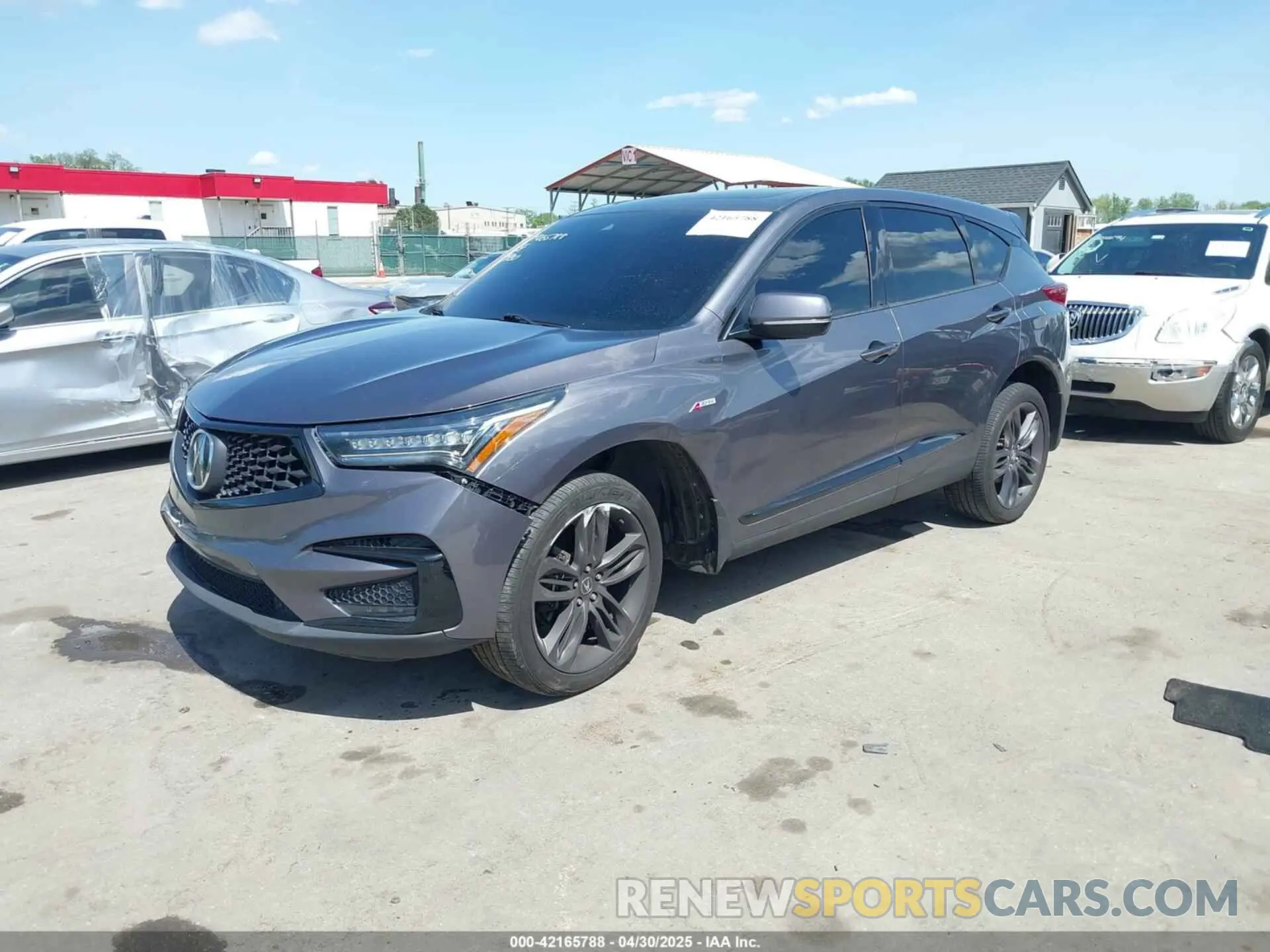 2 fotografías del automóvil dañado 5J8TC2H65ML001269 ACURA RDX 2021
