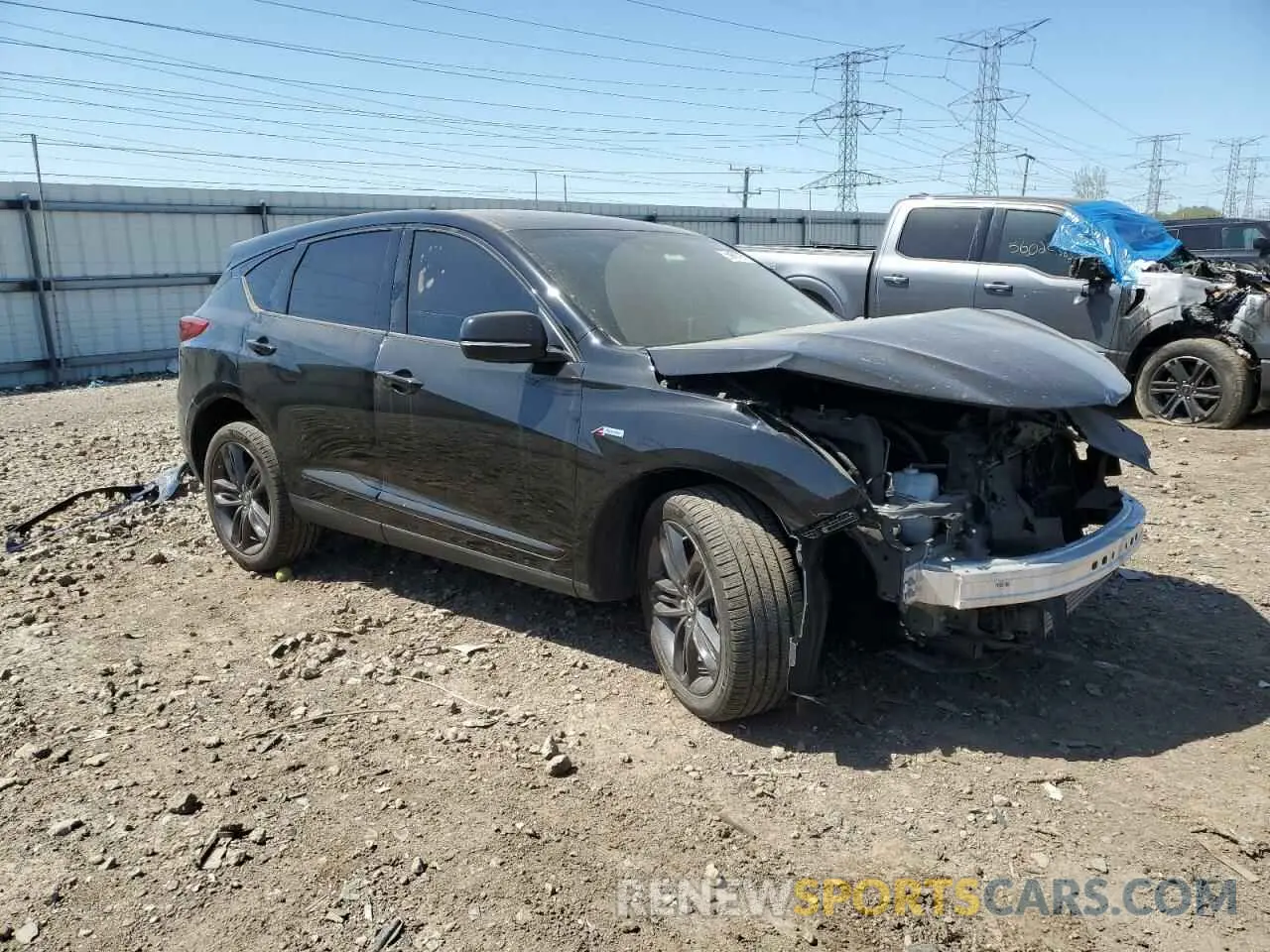 4 fotografías del automóvil dañado 5J8TC2H6XML031416 ACURA RDX 2021