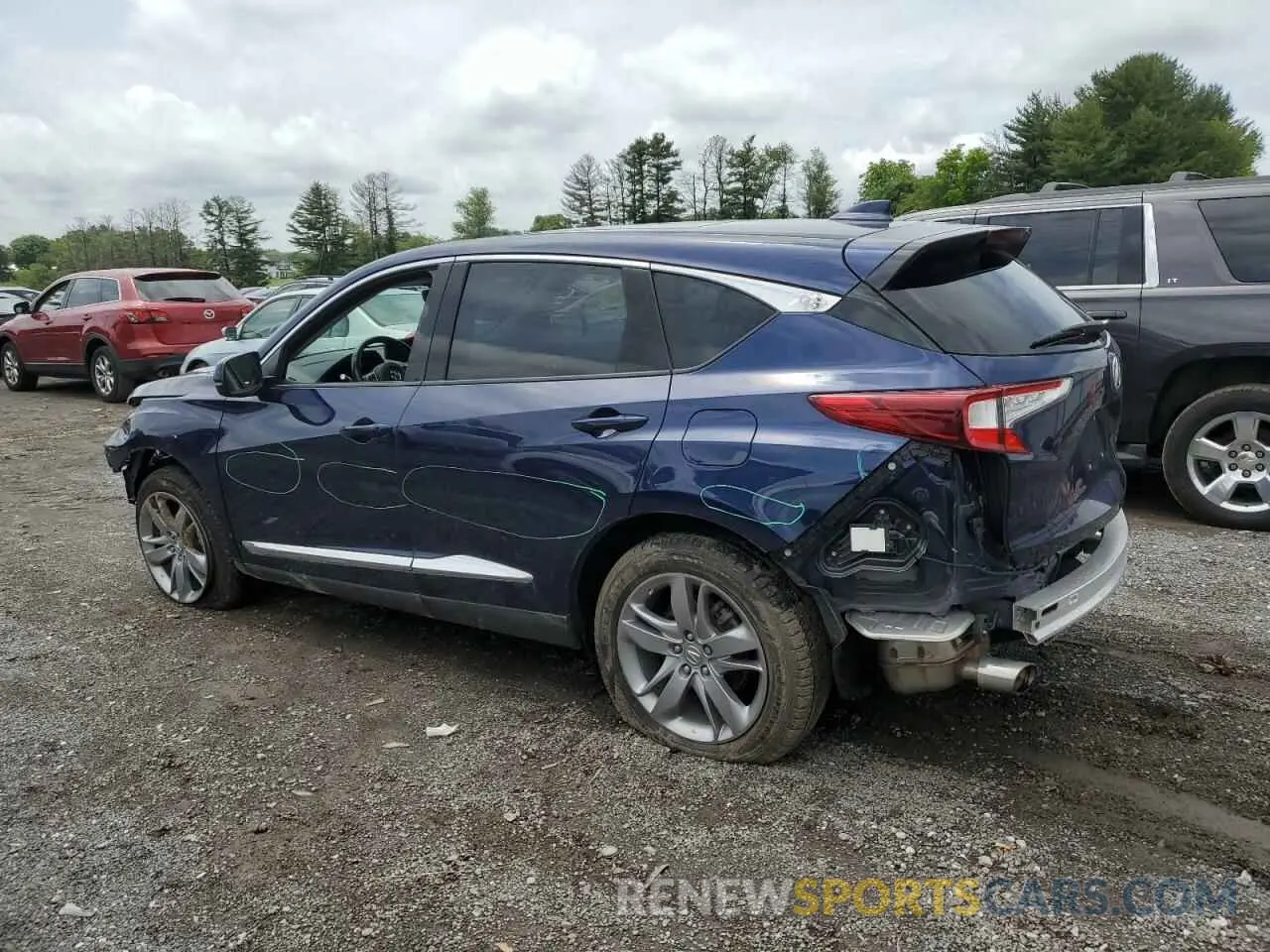 2 fotografías del automóvil dañado 5J8TC2H7XML029139 ACURA RDX 2021