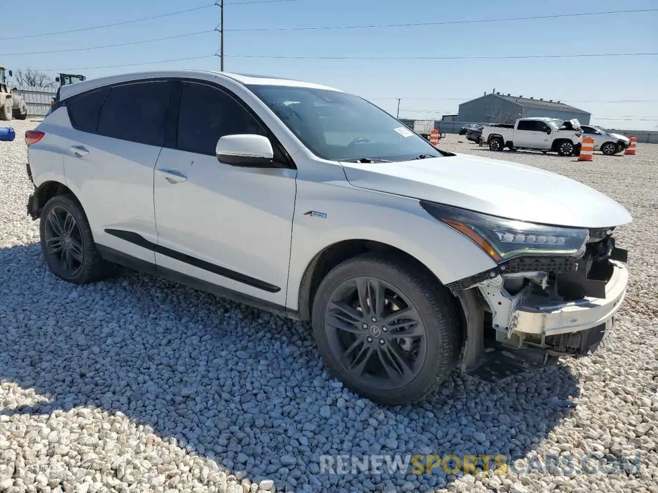 4 fotografías del automóvil dañado 5J8TC1H63NL005607 ACURA RDX 2022