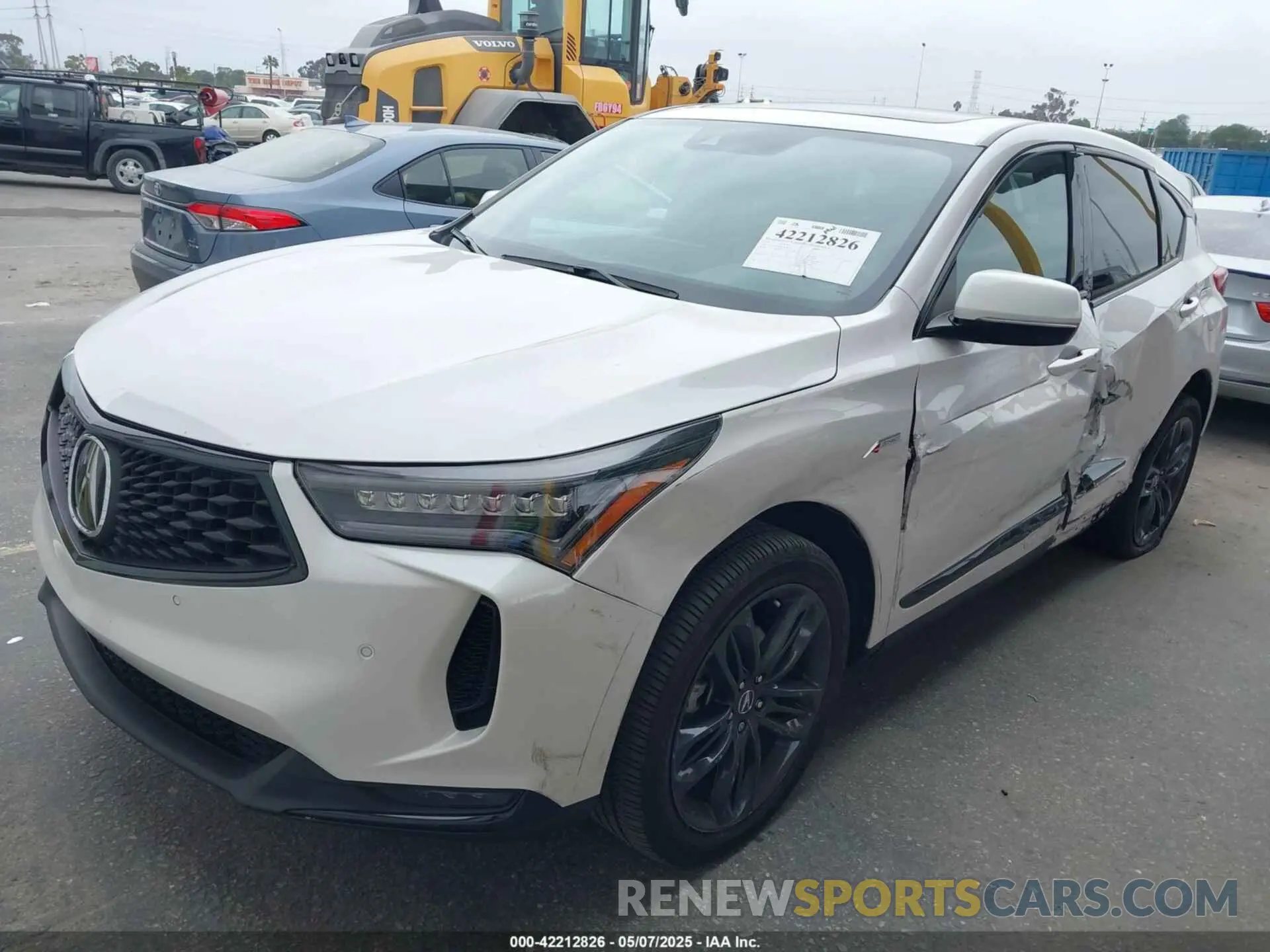 2 fotografías del automóvil dañado 5J8TC1H65NL006760 ACURA RDX 2022