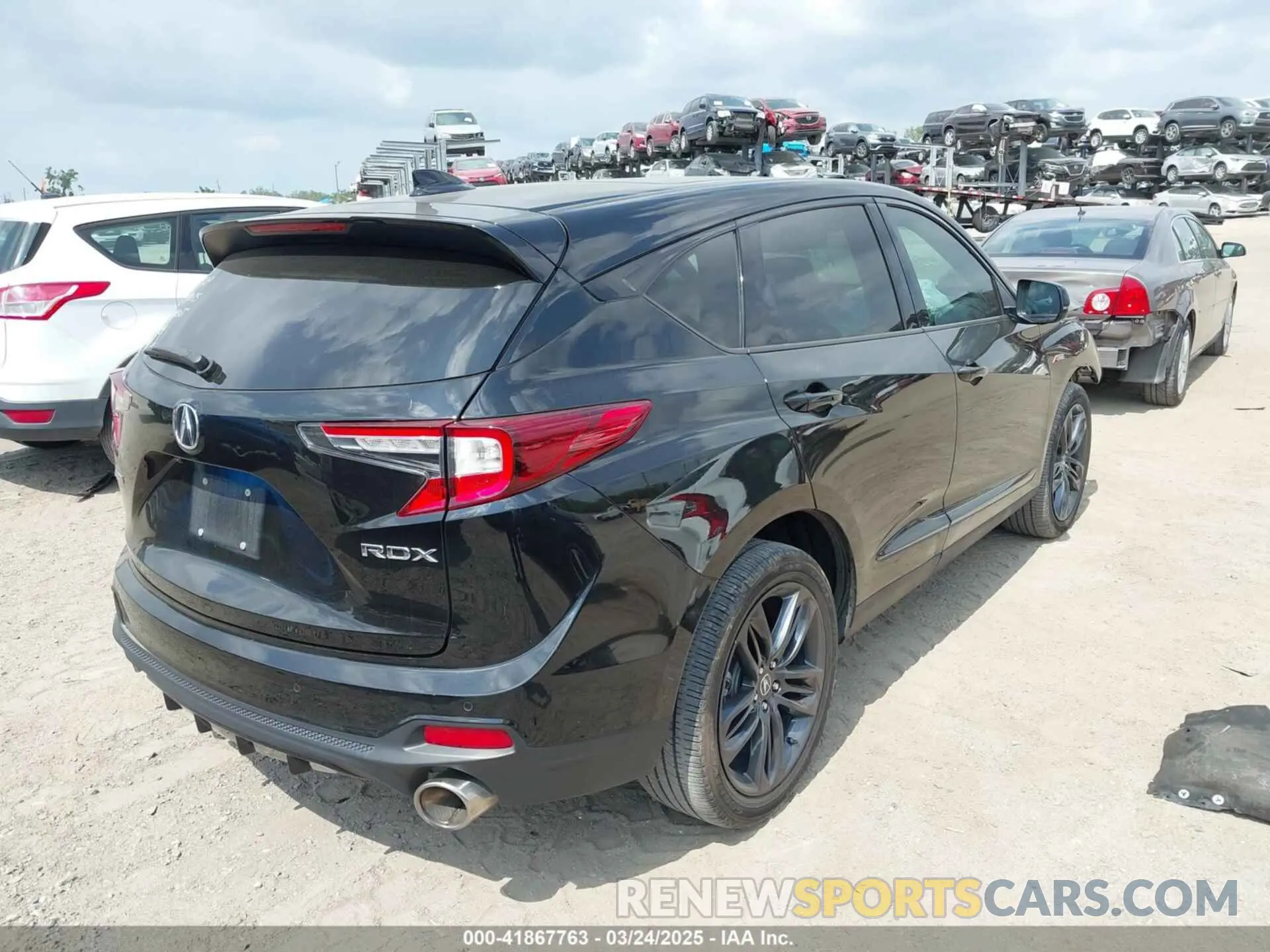 4 fotografías del automóvil dañado 5J8TC1H67NL003911 ACURA RDX 2022