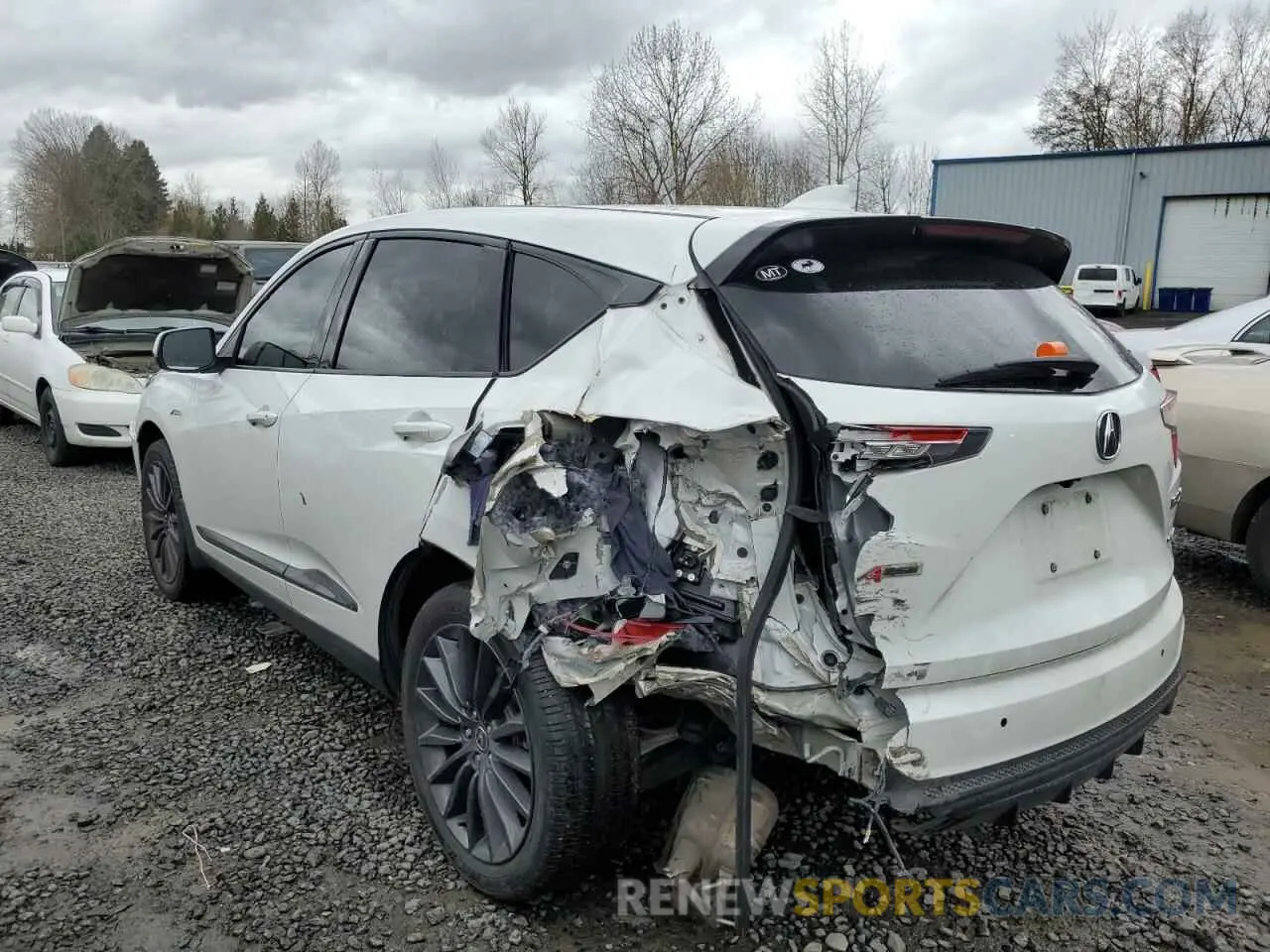2 fotografías del automóvil dañado 5J8TC2H89NL009202 ACURA RDX 2022