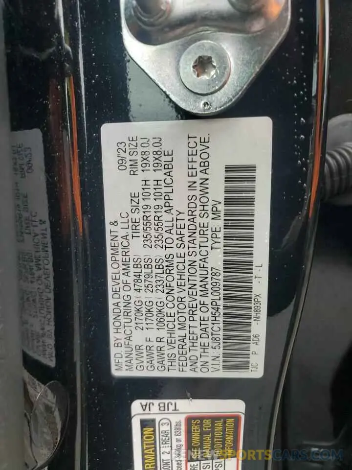 13 fotografías del automóvil dañado 5J8TC1H54PL009787 ACURA RDX 2023