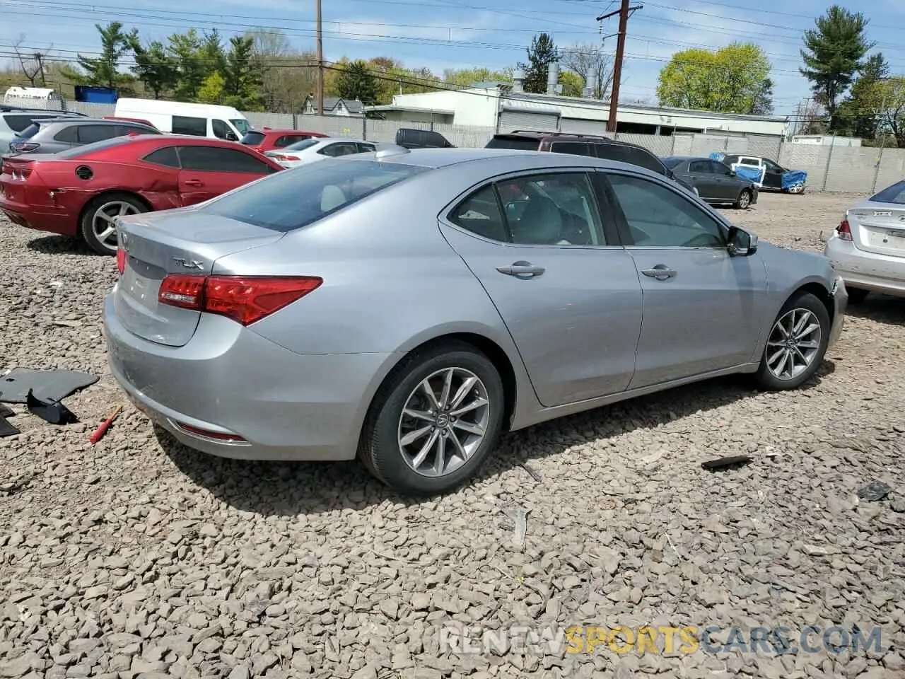 3 fotografías del automóvil dañado 19UUB1F33KA004822 ACURA TLX 2019