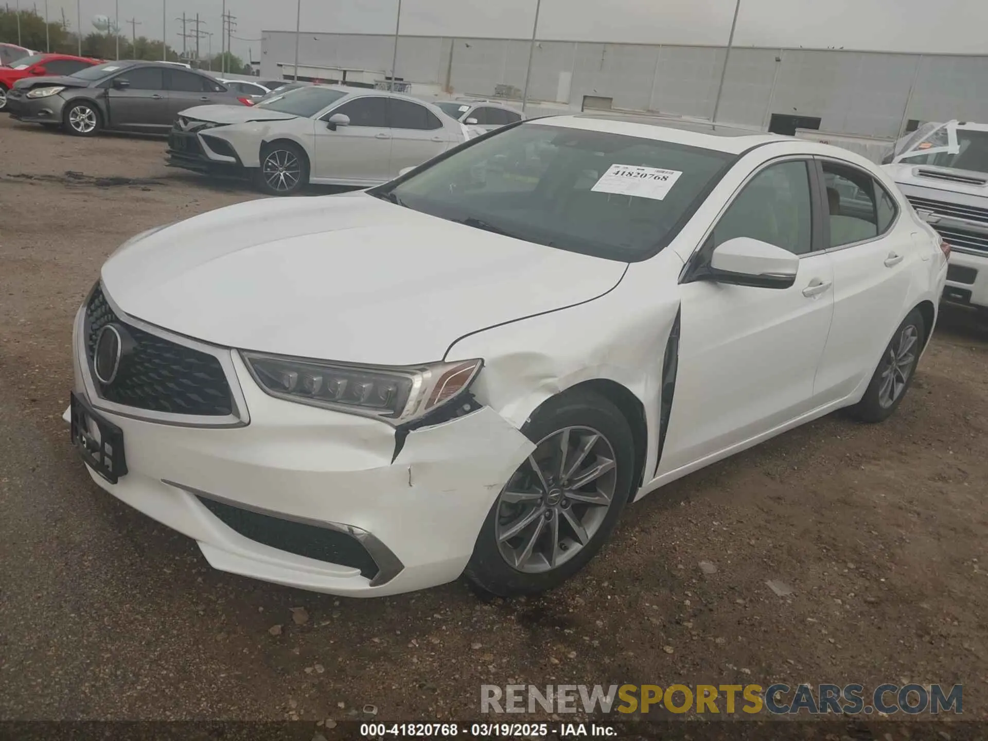 2 fotografías del automóvil dañado 19UUB1F36KA006211 ACURA TLX 2019