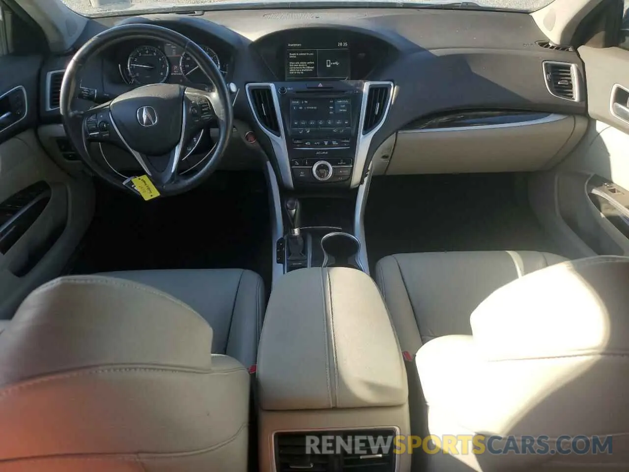 8 fotografías del automóvil dañado 19UUB1F39KA002198 ACURA TLX 2019