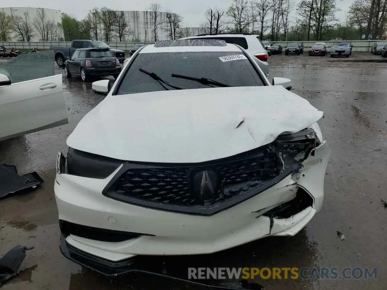 5 fotografías del automóvil dañado 19UUB1F3XKA009337 ACURA TLX 2019