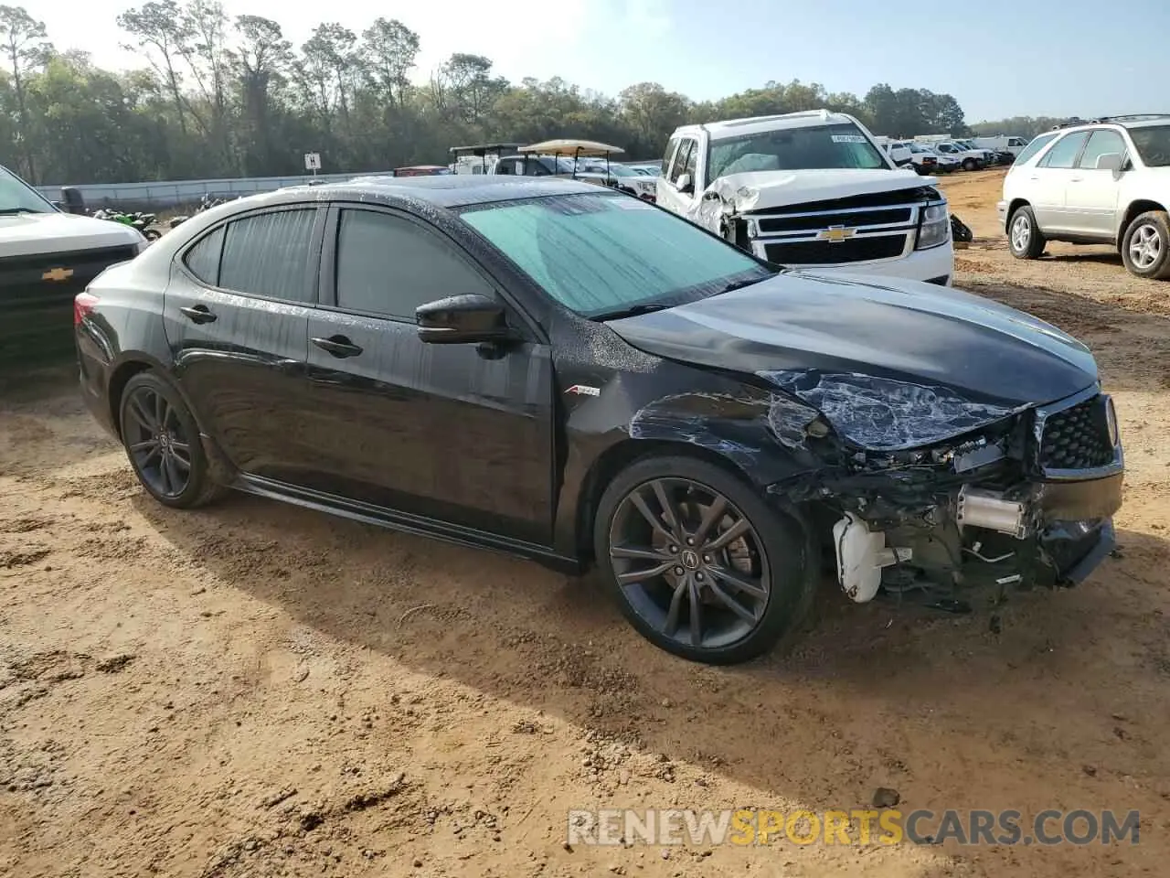 4 fotografías del automóvil dañado 19UUB1F61KA005784 ACURA TLX 2019