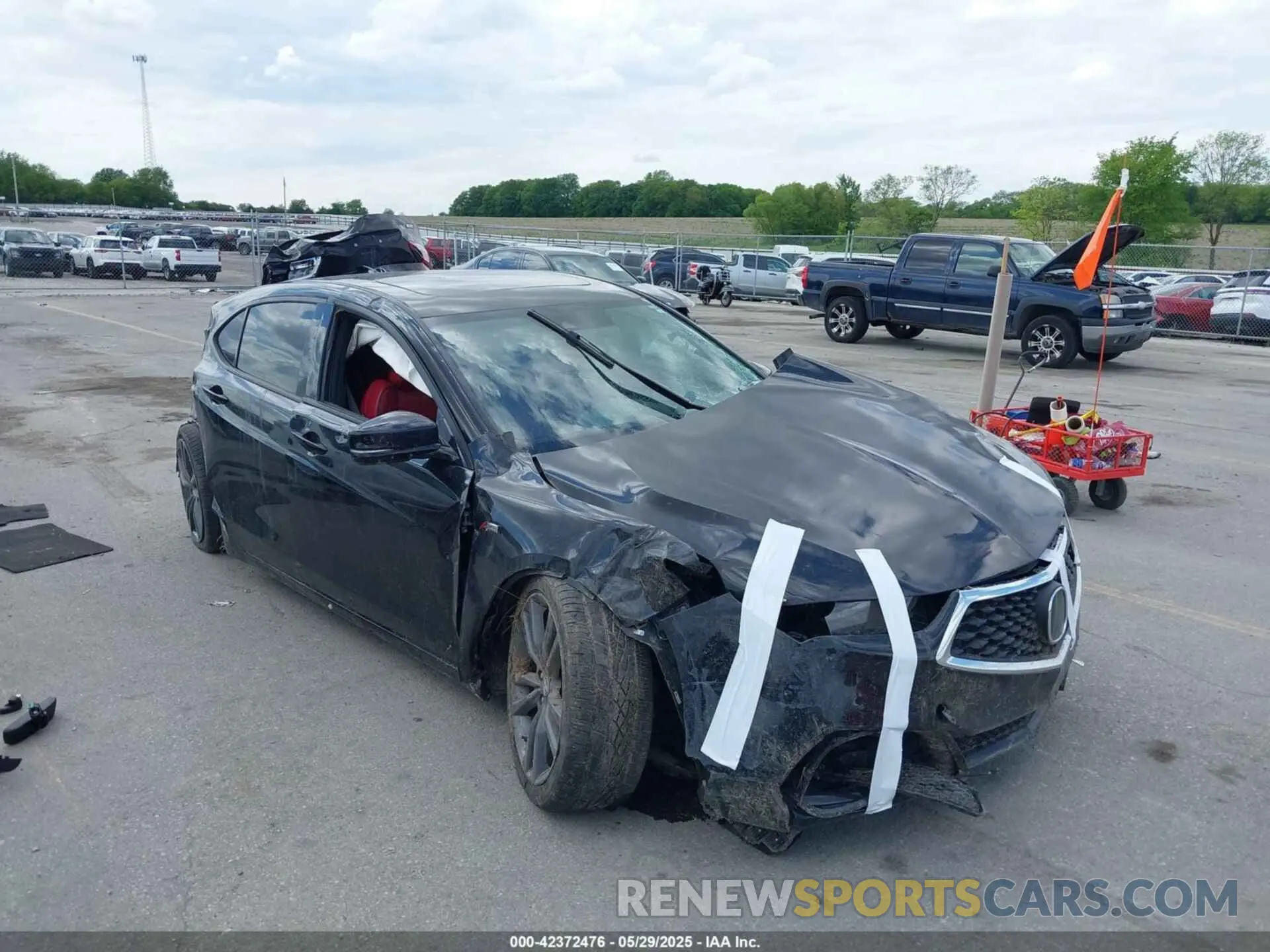 6 fotografías del automóvil dañado 19UUB1F62KA001601 ACURA TLX 2019