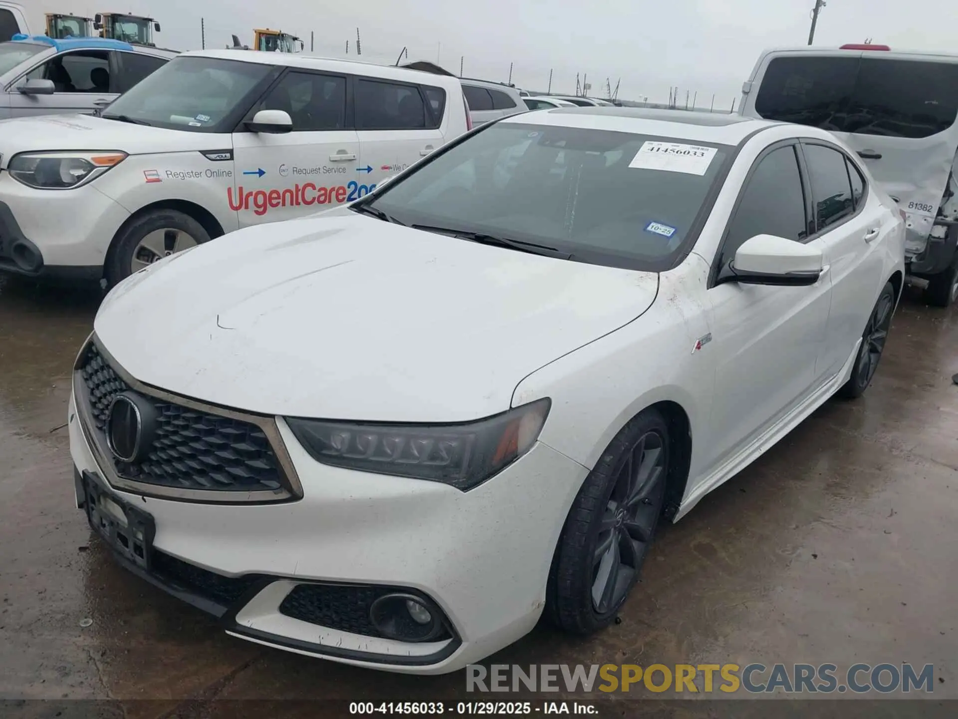 2 fotografías del automóvil dañado 19UUB1F63KA009058 ACURA TLX 2019