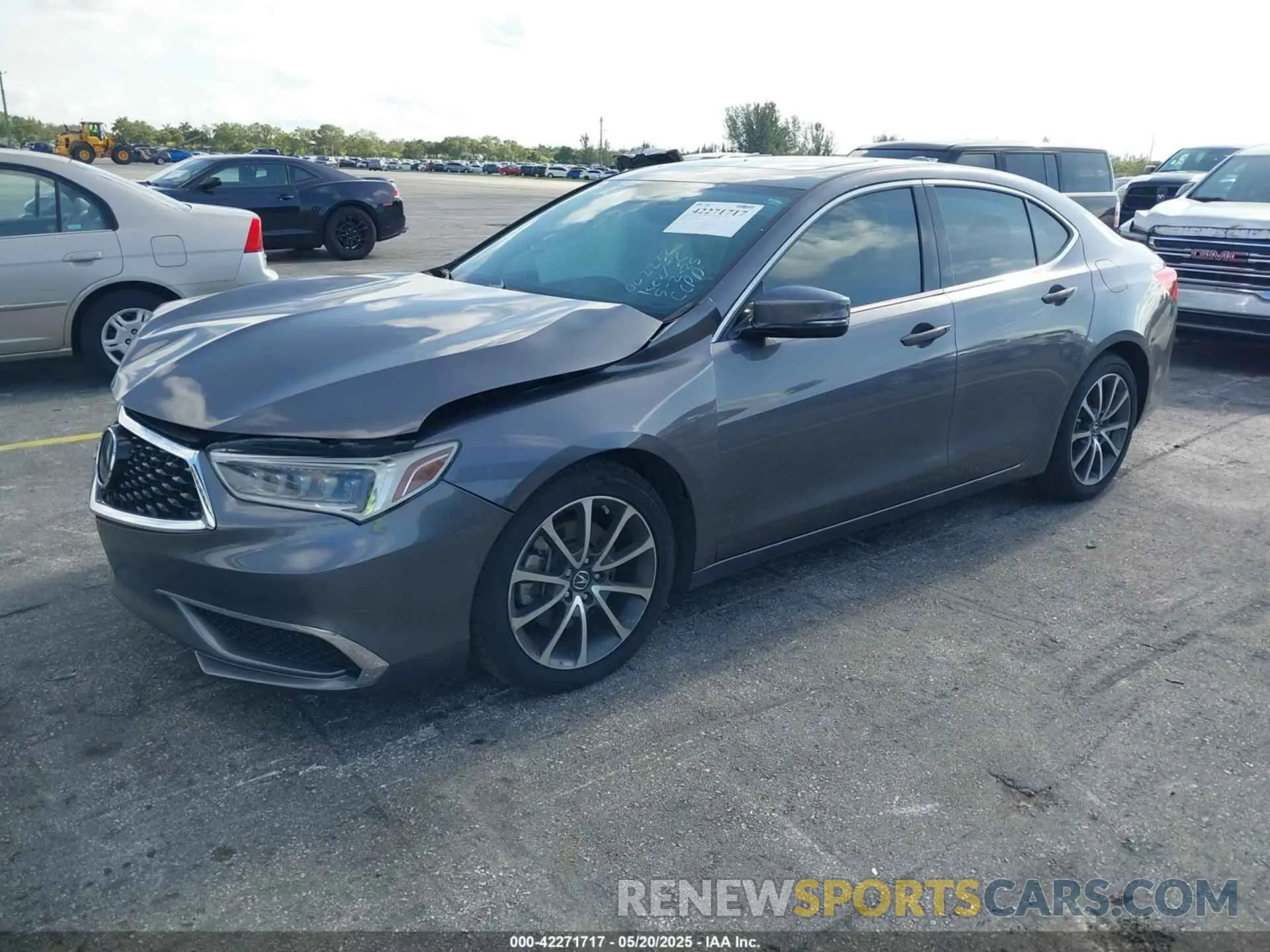 2 fotografías del automóvil dañado 19UUB2F38KA002232 ACURA TLX 2019
