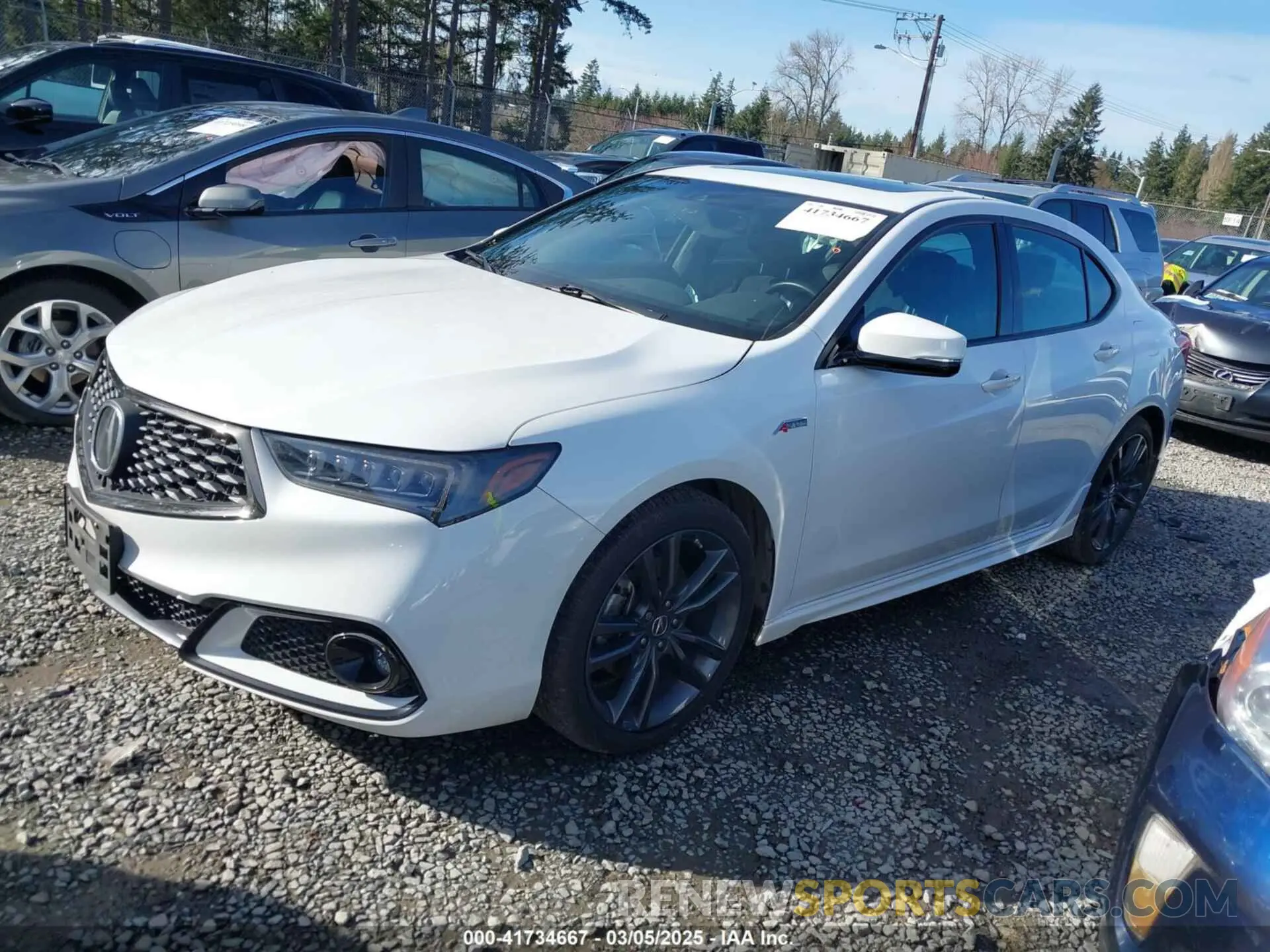 2 fotografías del automóvil dañado 19UUB2F69KA006039 ACURA TLX 2019