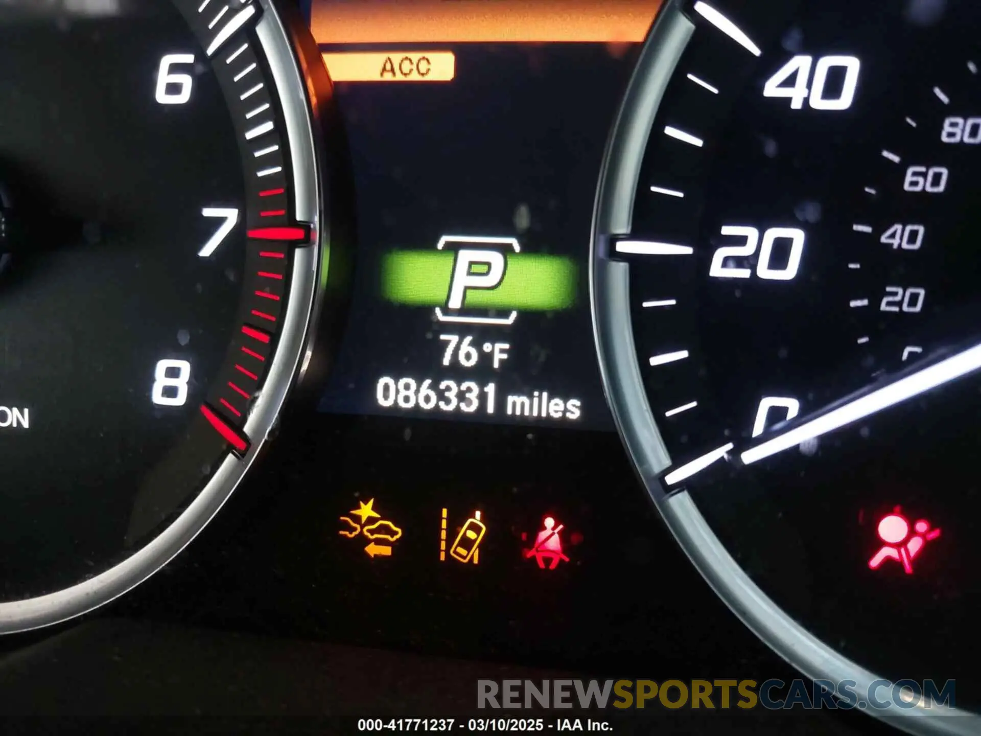 15 fotografías del automóvil dañado 19UUB2F85KA007870 ACURA TLX 2019