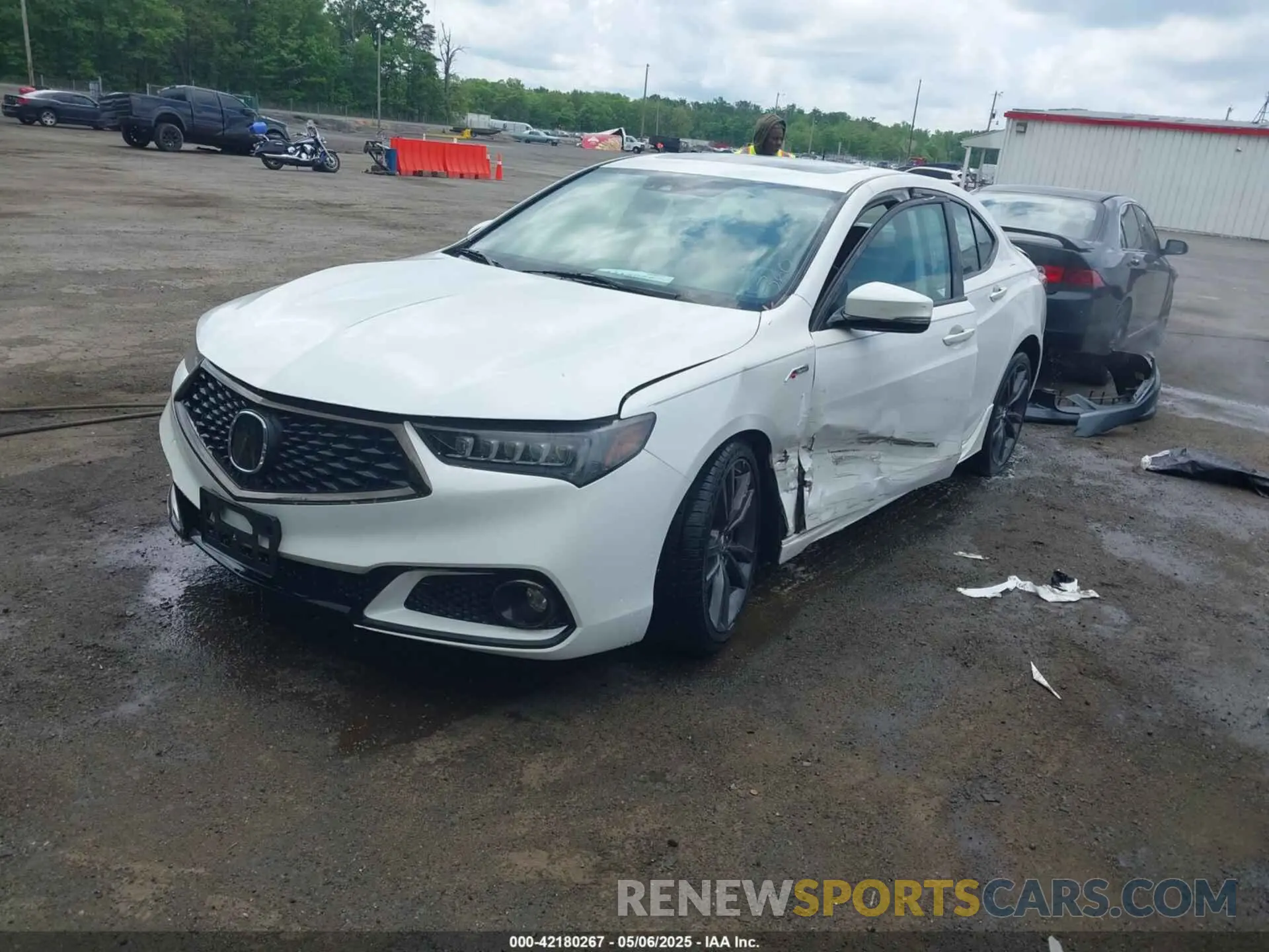 2 fotografías del automóvil dañado 19UUB3F60KA005206 ACURA TLX 2019