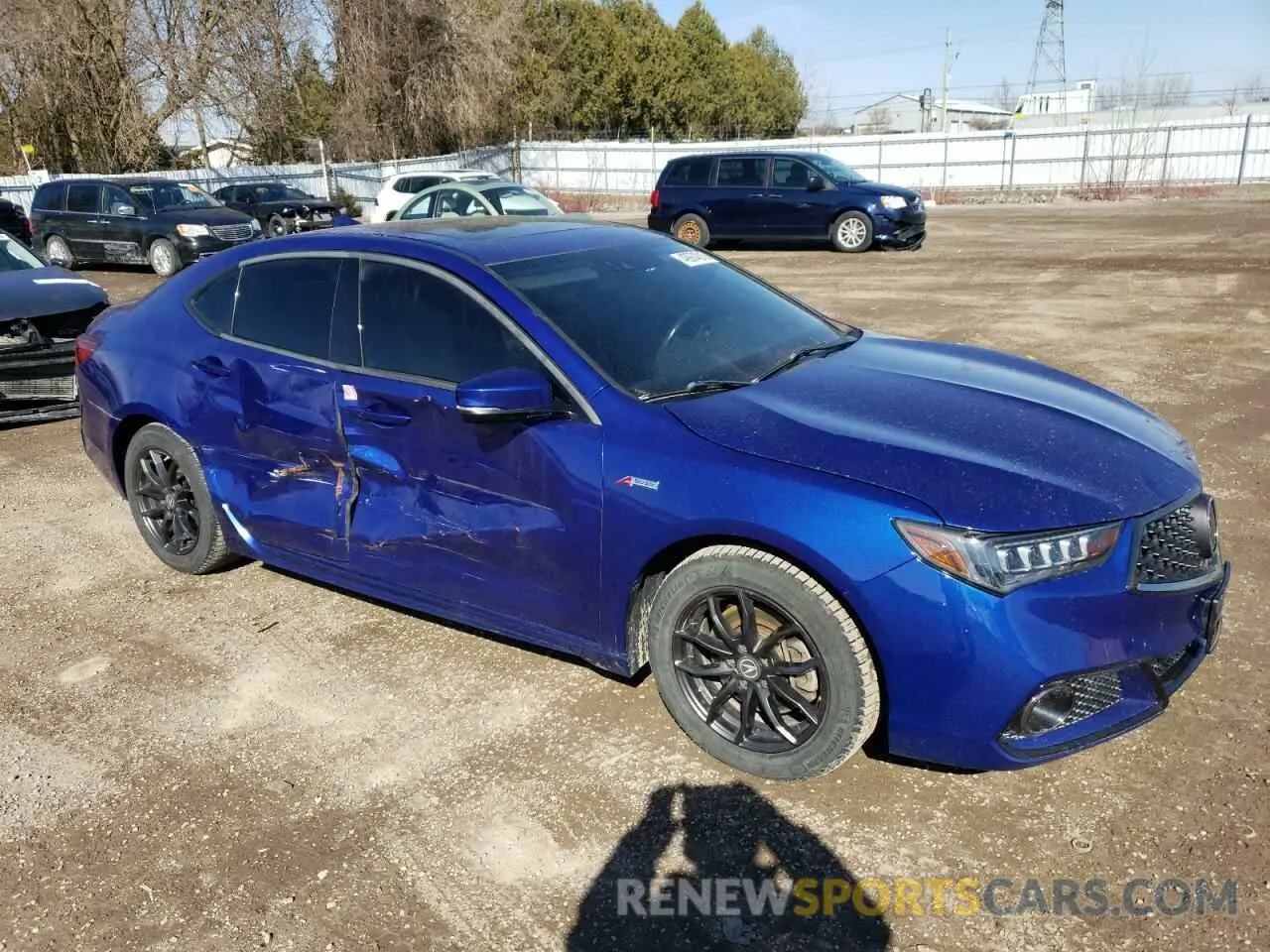 4 fotografías del automóvil dañado 19UUB3F64KA800324 ACURA TLX 2019