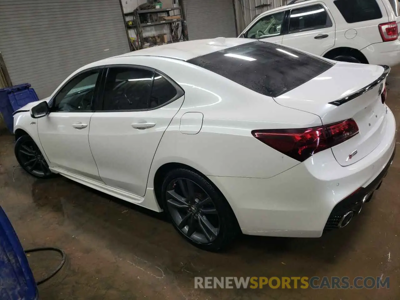 2 fotografías del automóvil dañado 19UUB3F67KA000682 ACURA TLX 2019