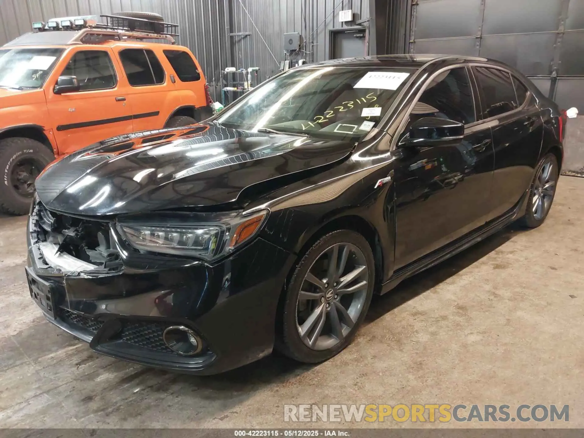 2 fotografías del automóvil dañado 19UUB3F68KA004708 ACURA TLX 2019