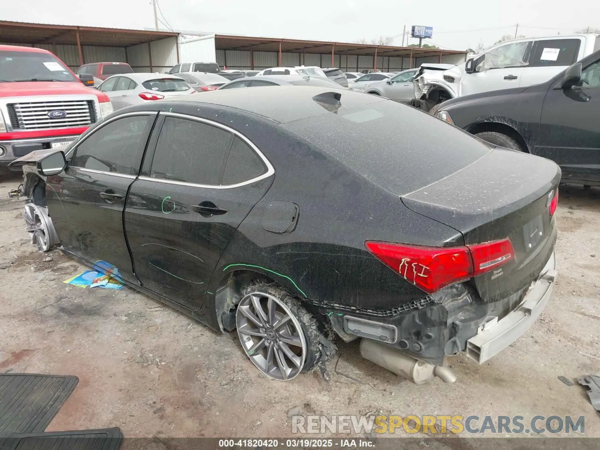 3 fotografías del automóvil dañado 19UUB1F32LA002657 ACURA TLX 2020