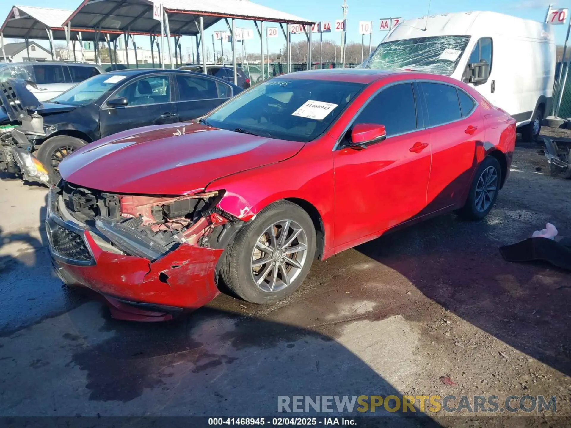 2 fotografías del automóvil dañado 19UUB1F35LA015743 ACURA TLX 2020