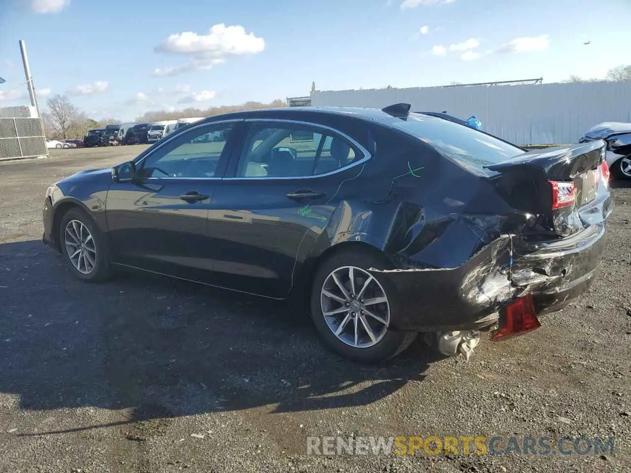 2 fotografías del automóvil dañado 19UUB1F35LA017007 ACURA TLX 2020