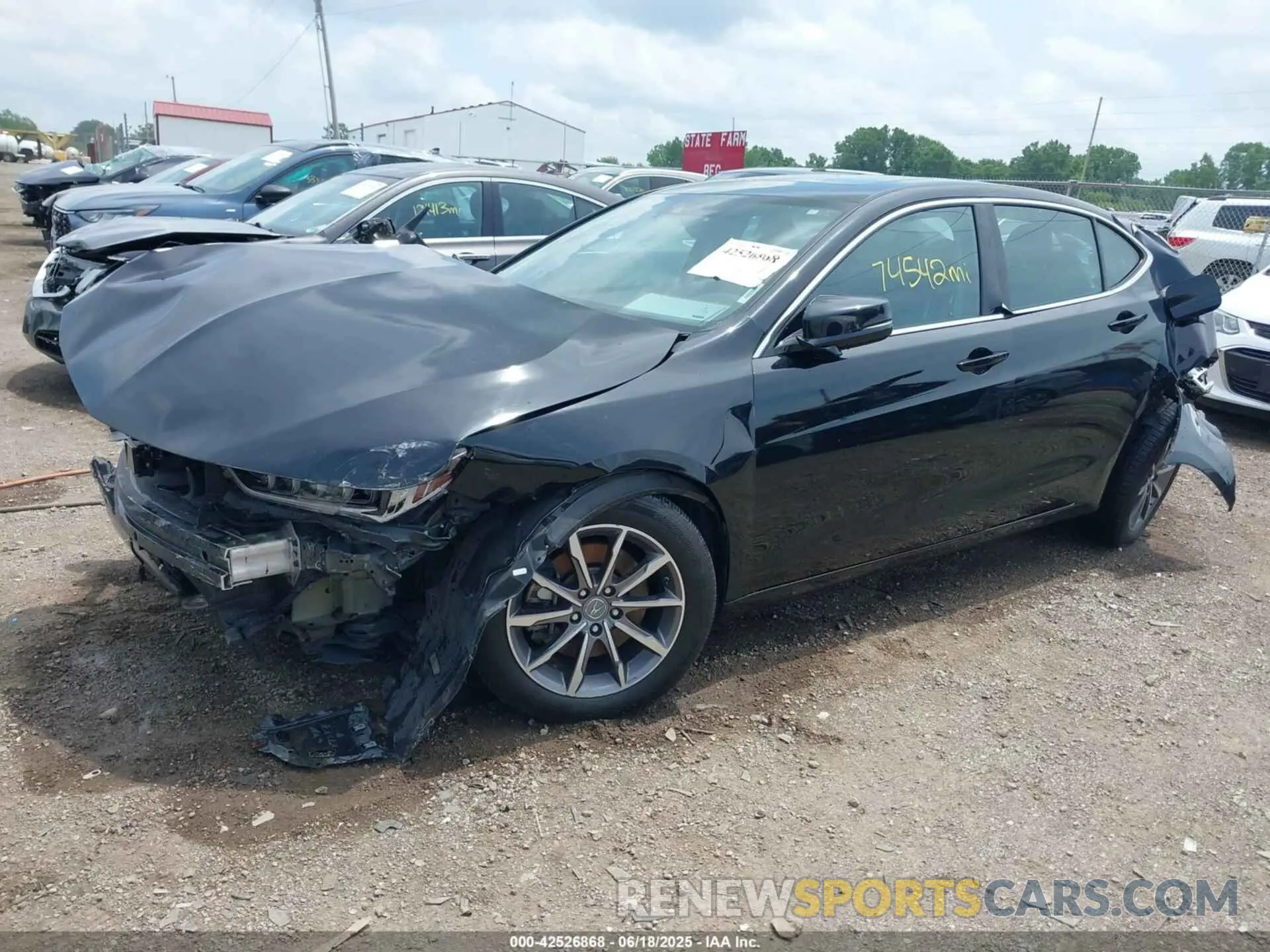 2 fotografías del automóvil dañado 19UUB1F38LA014280 ACURA TLX 2020