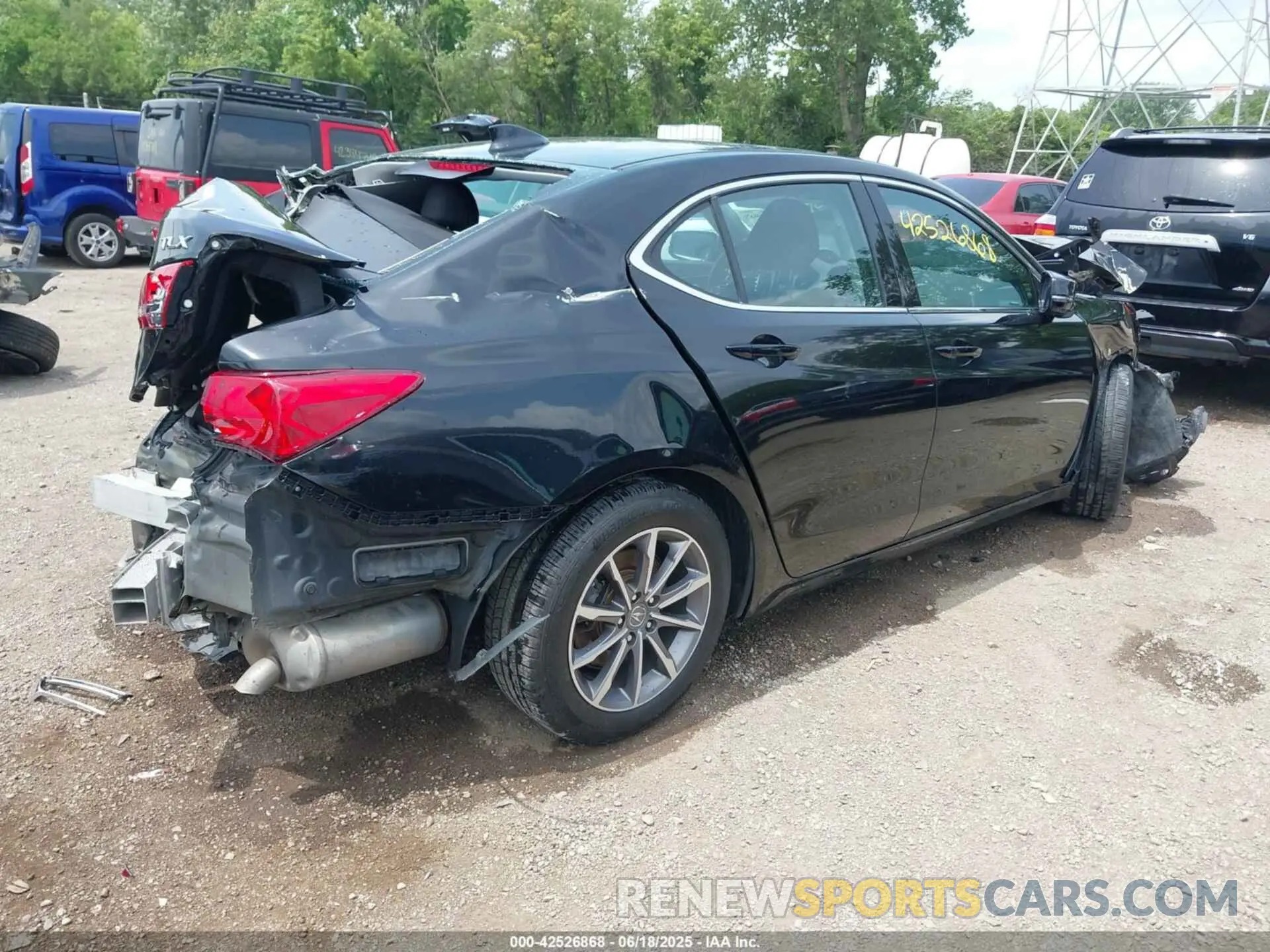 4 fotografías del automóvil dañado 19UUB1F38LA014280 ACURA TLX 2020