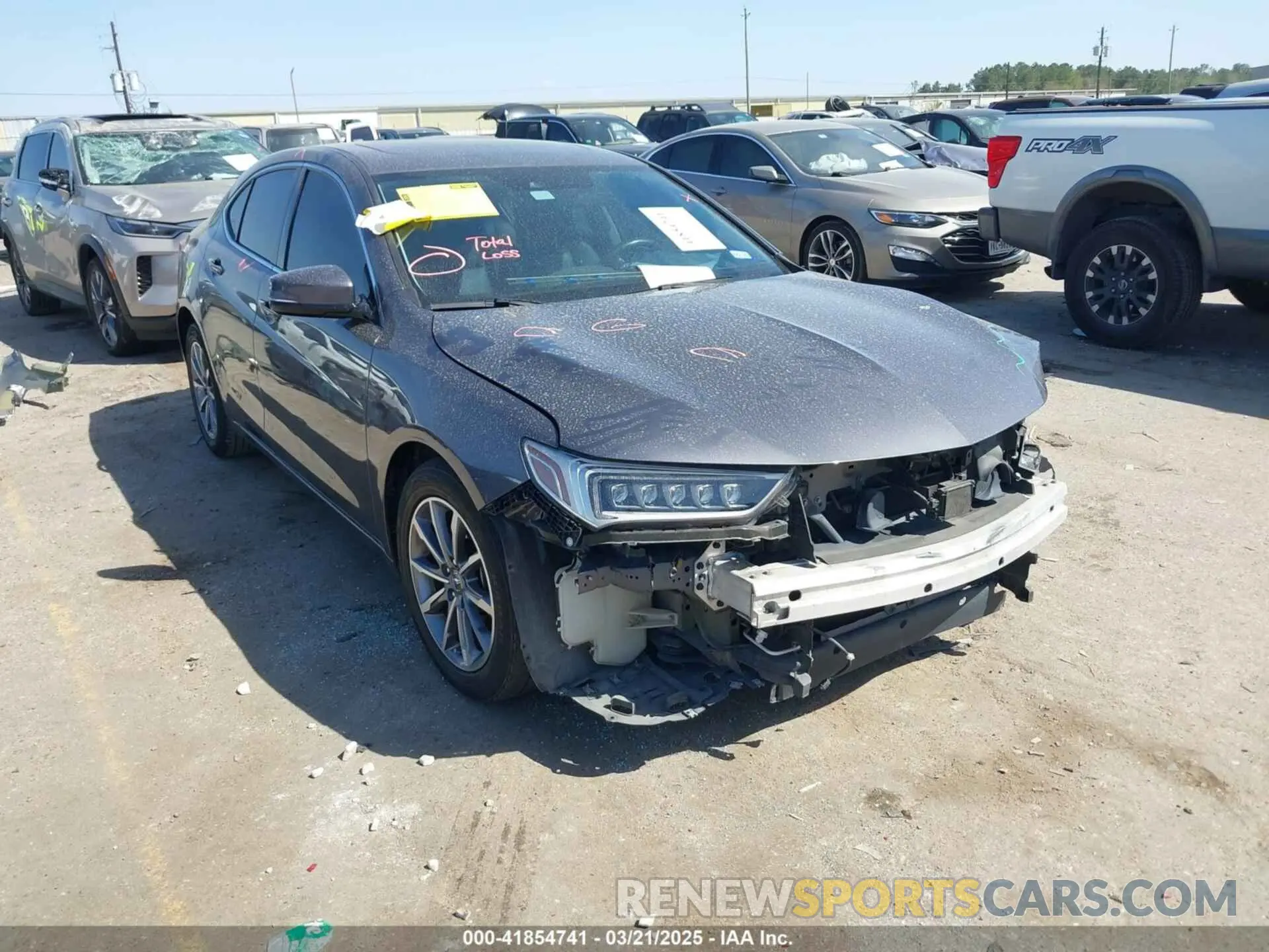1 fotografías del automóvil dañado 19UUB1F3XLA011087 ACURA TLX 2020