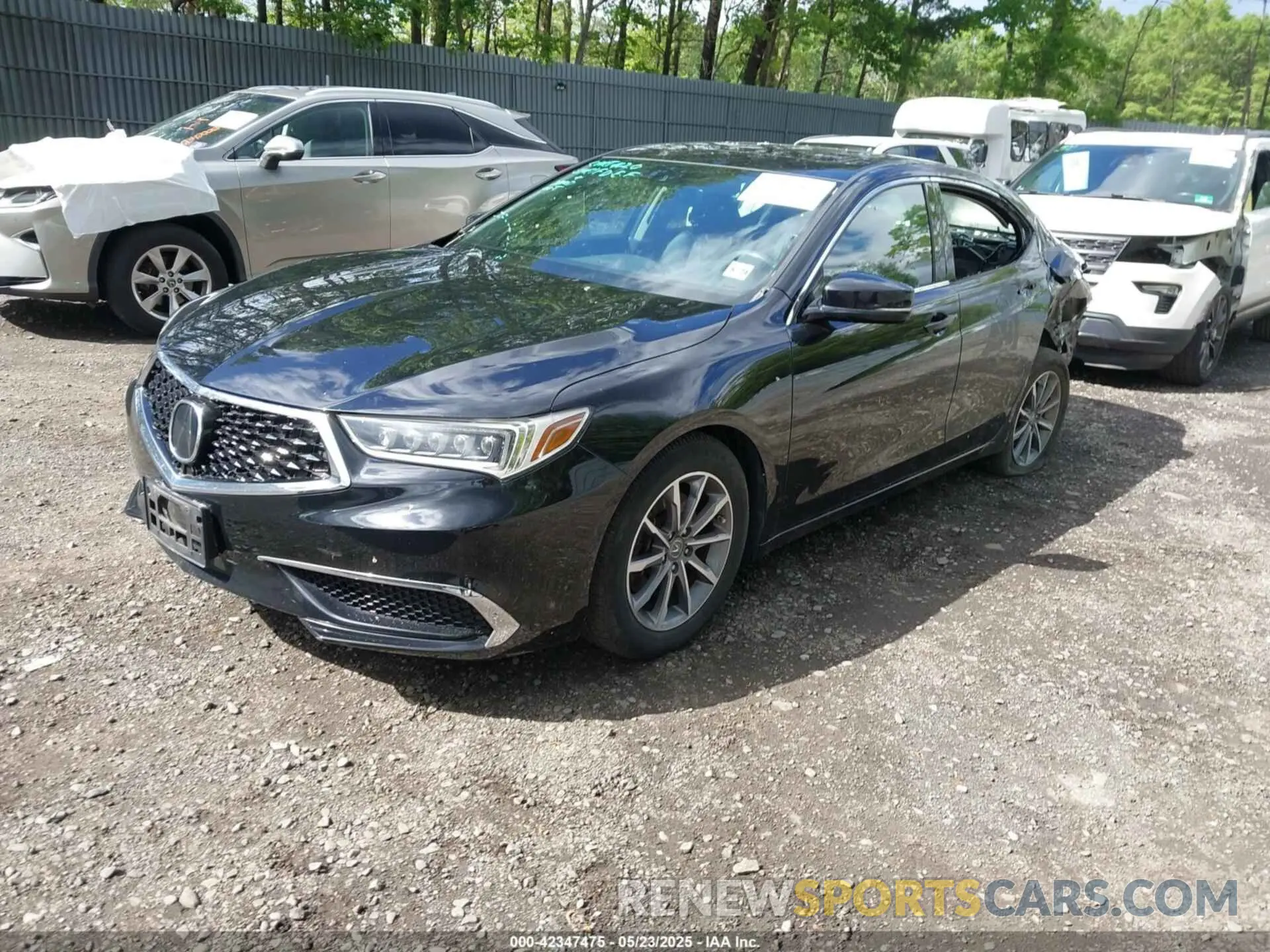 2 fotografías del automóvil dañado 19UUB1F50LA002285 ACURA TLX 2020