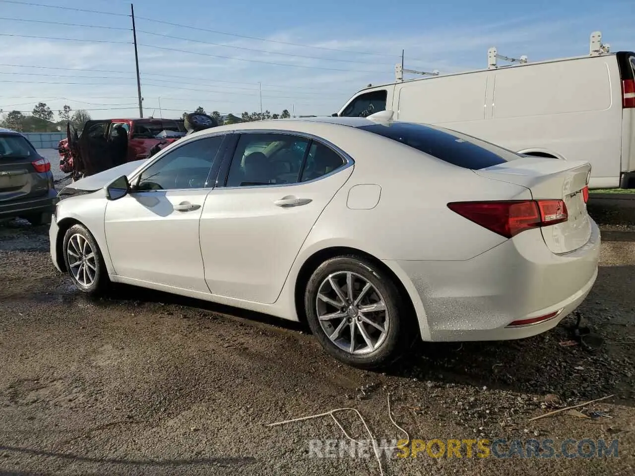 2 fotografías del automóvil dañado 19UUB1F54LA012642 ACURA TLX 2020