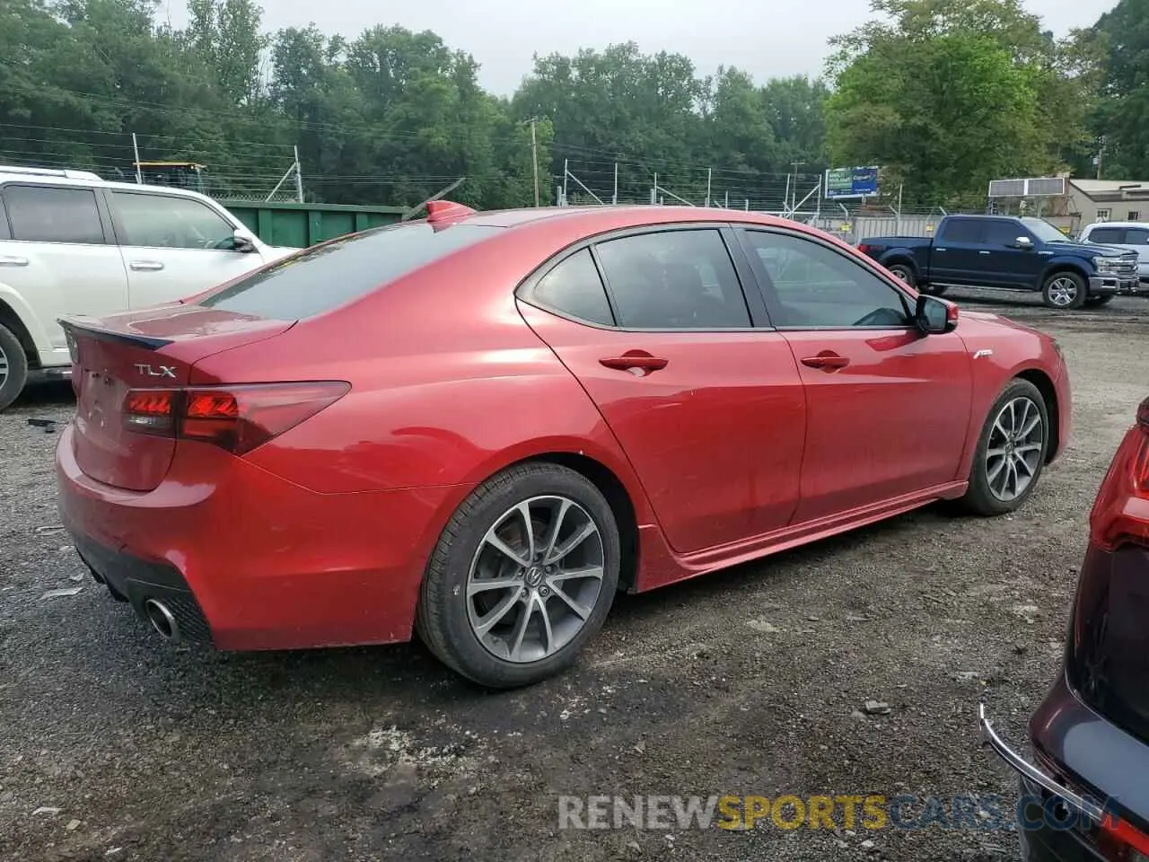 3 fotografías del automóvil dañado 19UUB1F60LA012131 ACURA TLX 2020