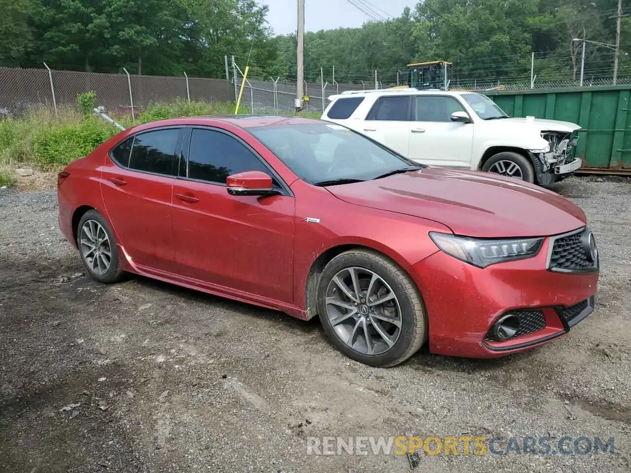 4 fotografías del automóvil dañado 19UUB1F60LA012131 ACURA TLX 2020