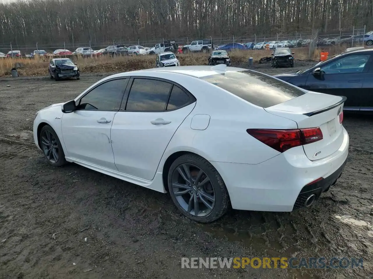 2 fotografías del automóvil dañado 19UUB1F62LA012955 ACURA TLX 2020