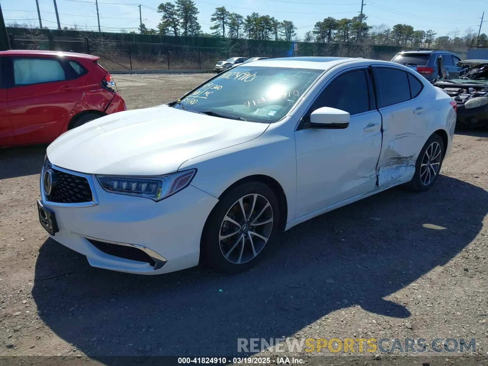 2 fotografías del automóvil dañado 19UUB2F31LA001540 ACURA TLX 2020