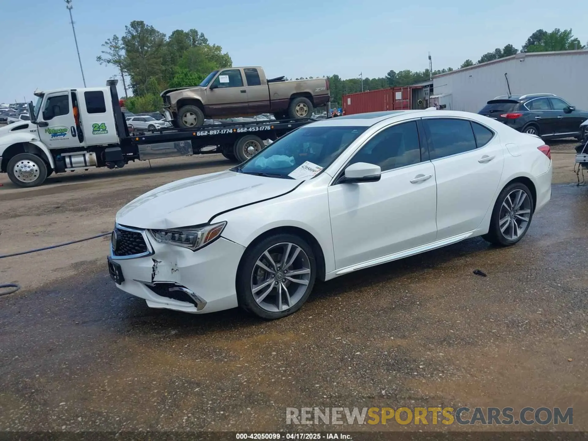2 fotografías del automóvil dañado 19UUB2F43LA001094 ACURA TLX 2020