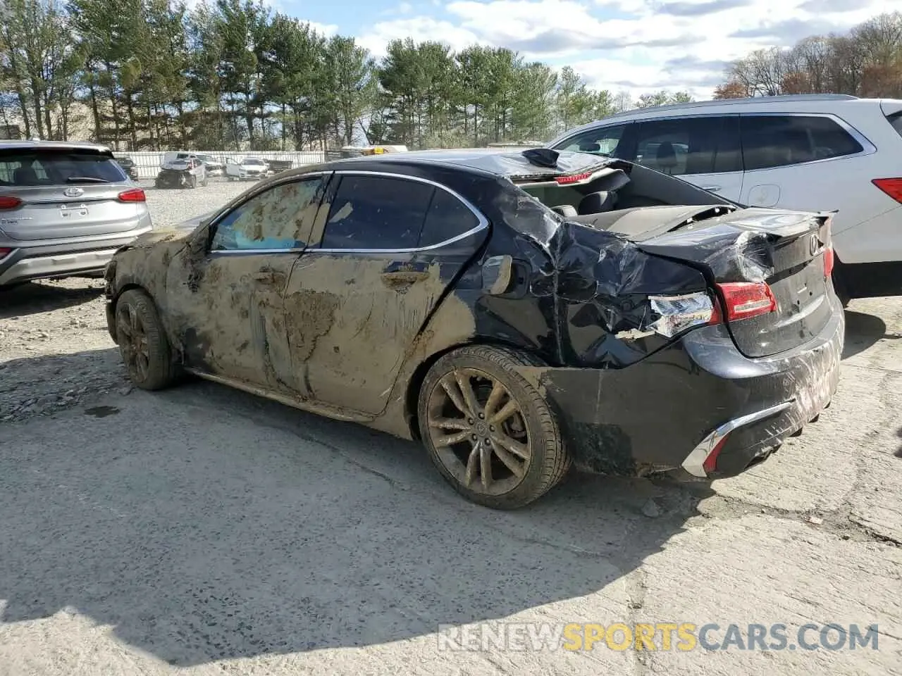 2 fotografías del automóvil dañado 19UUB2F47LA000479 ACURA TLX 2020