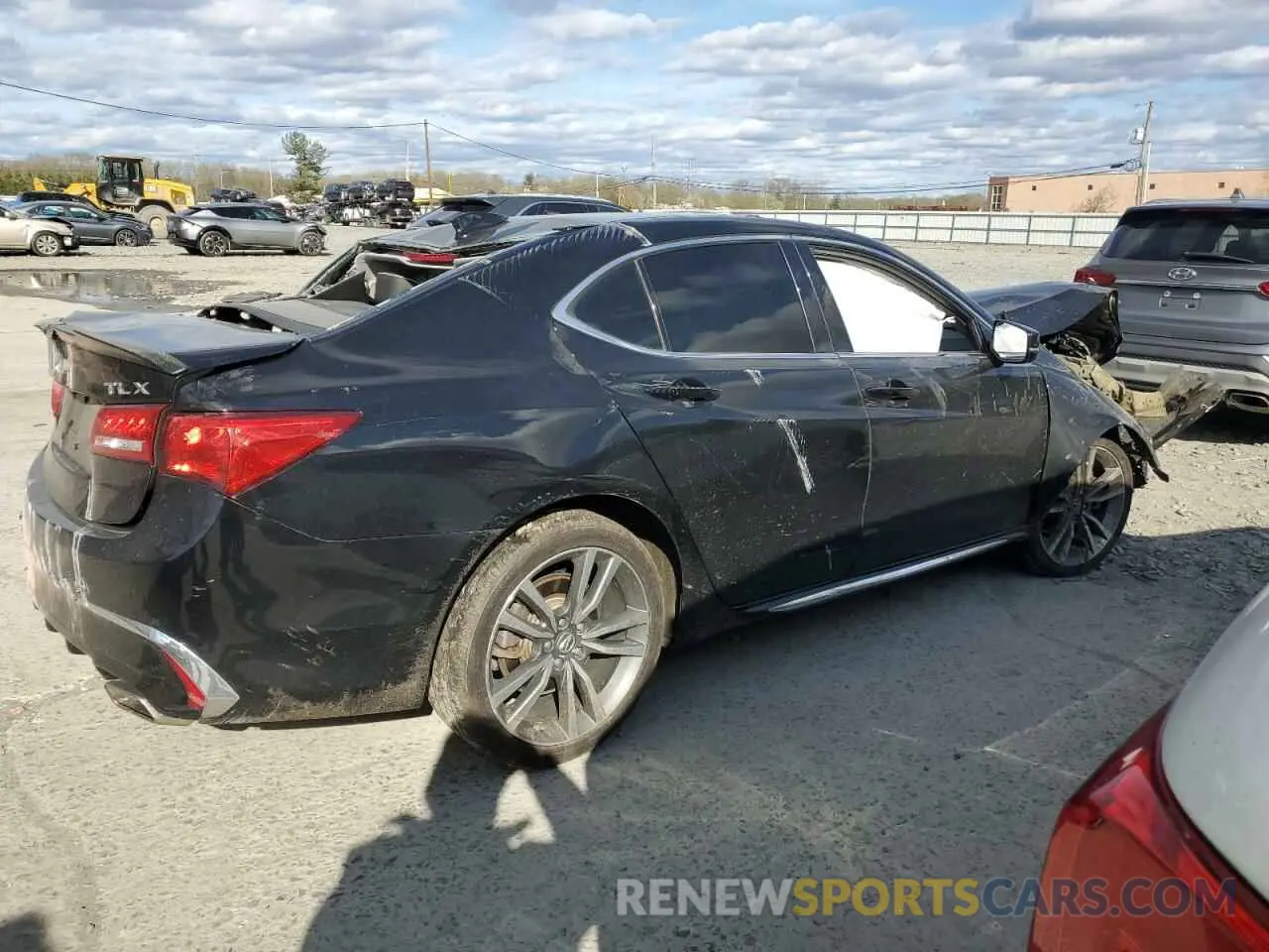 3 fotografías del automóvil dañado 19UUB2F47LA000479 ACURA TLX 2020